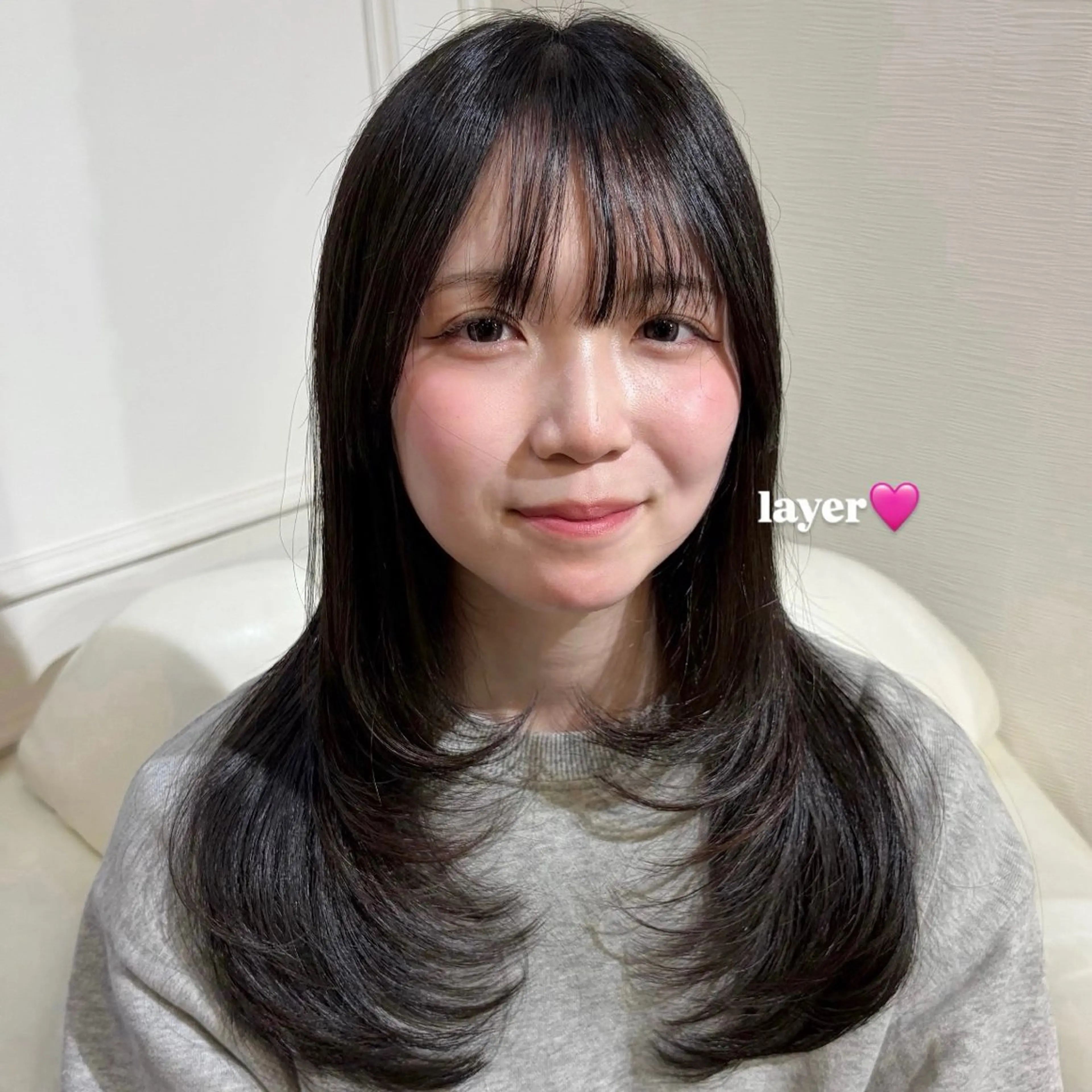 ロング 艶髪/韓国レイヤー 【ORO】🎀シュリのヘアスタイル