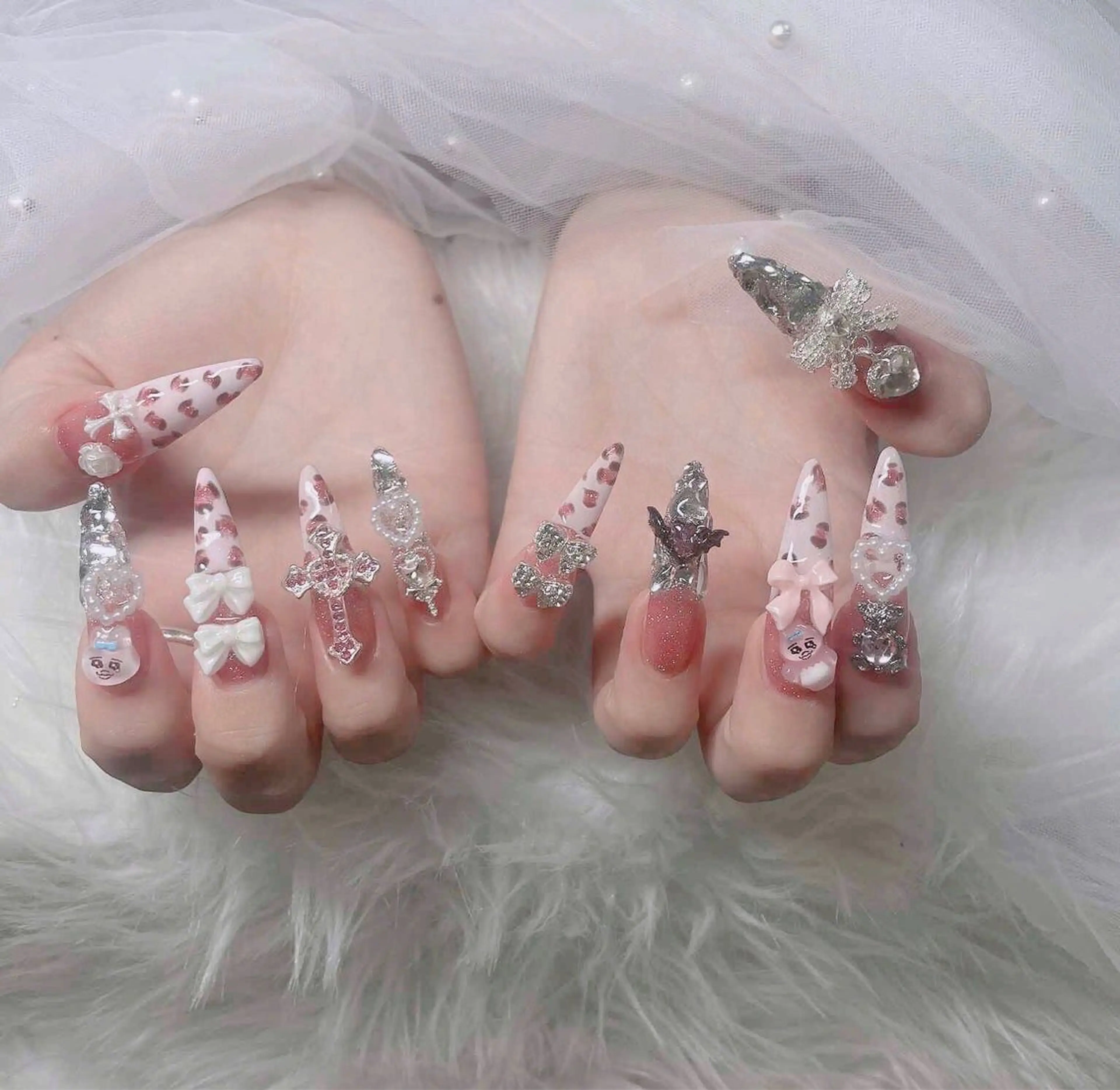ネイル アートネイル 成人式 ジェルネイル ニュアンスネイル 夏ネイル ハンドネイル neco H.babynailのネイルデザイン