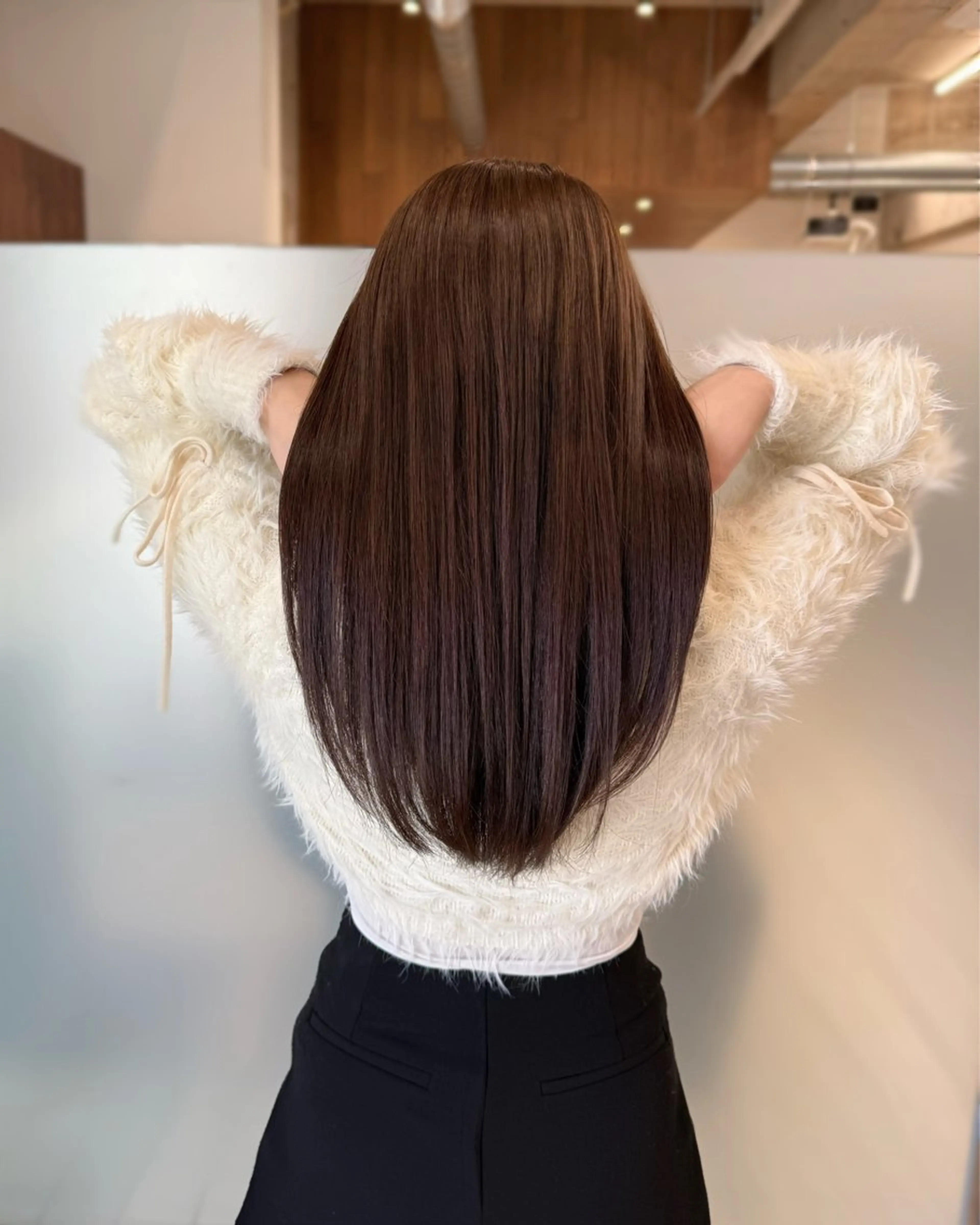 セミロング カラー カット ヘアカラー トリートメント 縮毛矯正+モテカラー 🎀✨MIHOのヘアスタイル
