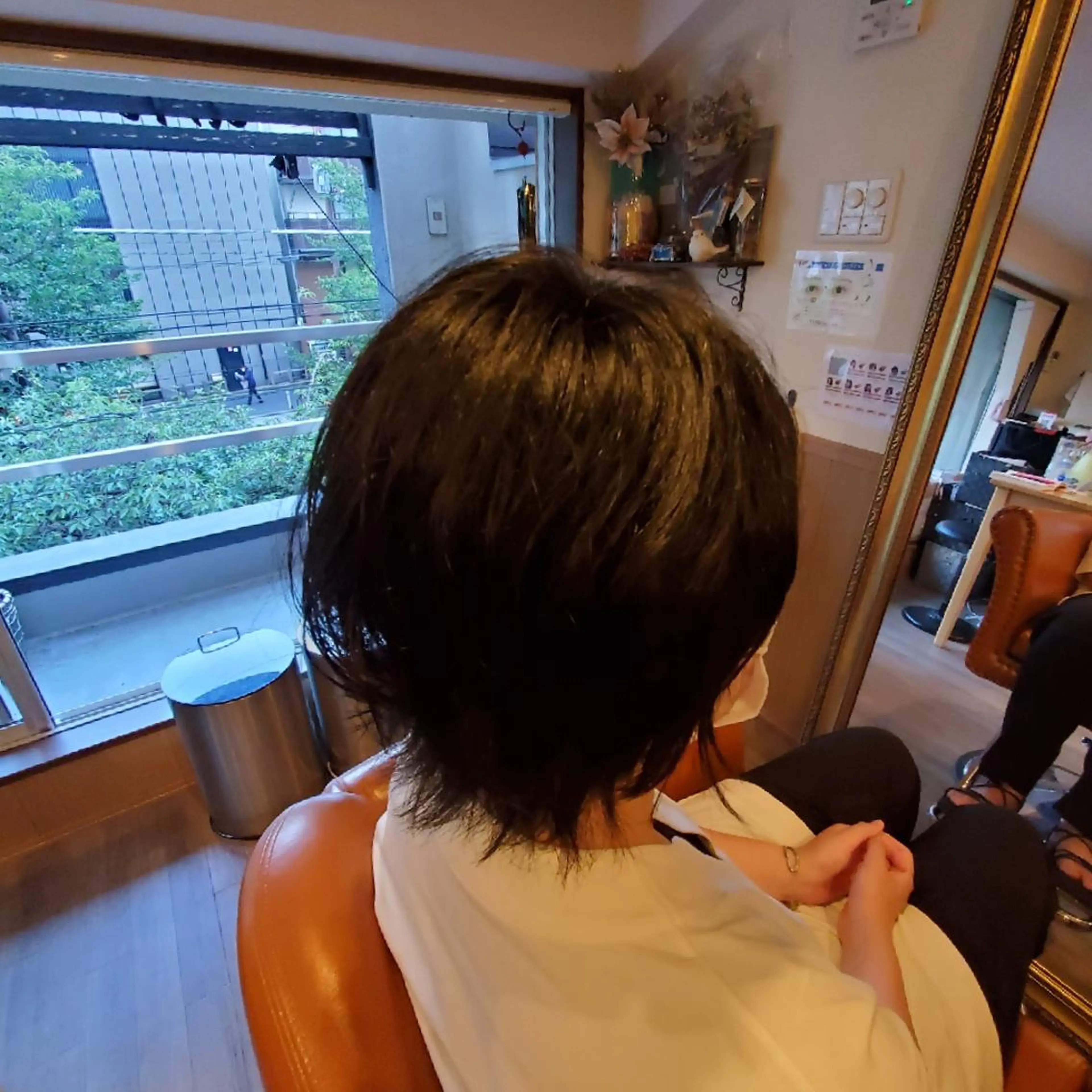 ショート パーマ 外国人風カラー トリートメント 酸熱トリートメント カット パーマ spa hair ark 富井直美のヘアスタイル