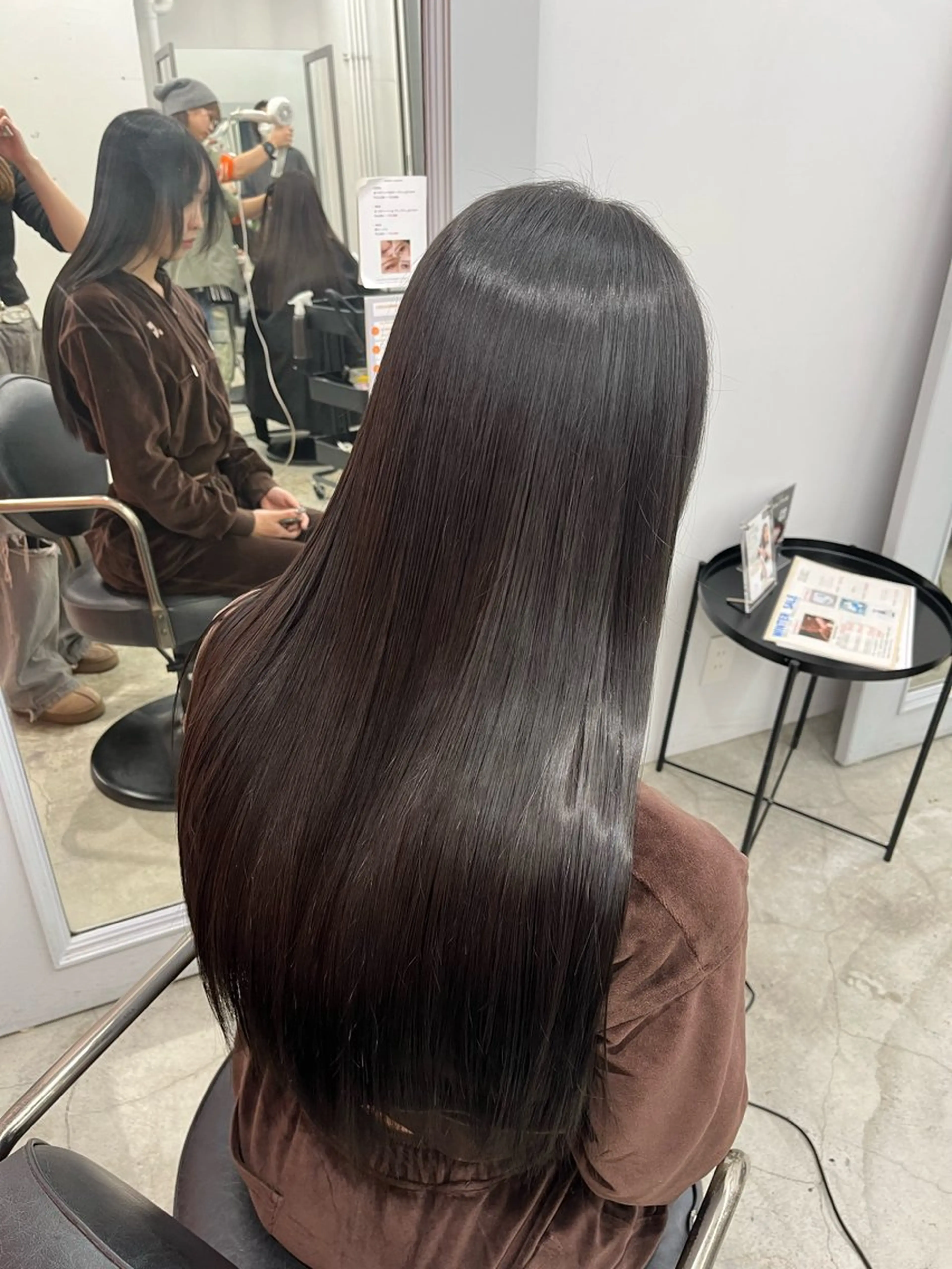 ロング カラー 縮毛矯正 トリートメント An 矯正モデル募集✨のヘアスタイル