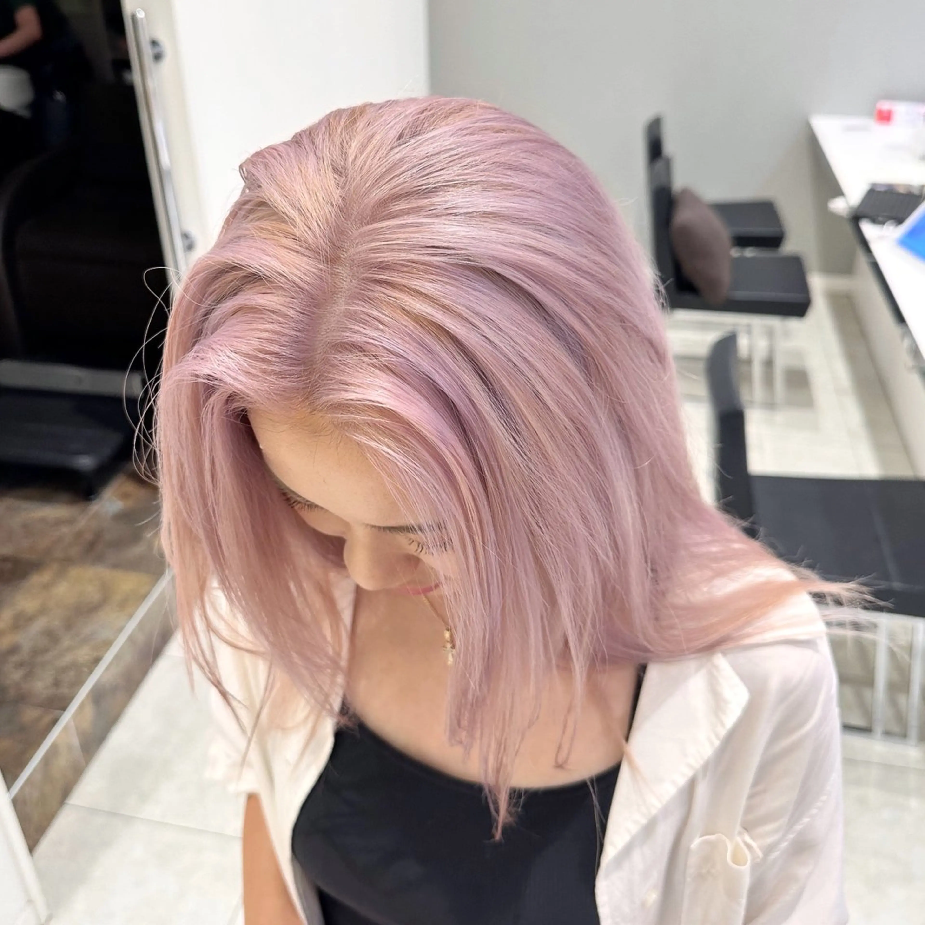 ロング カラー ヘアカラー GOAT_茅ヶ崎 キシ サクラのヘアスタイル