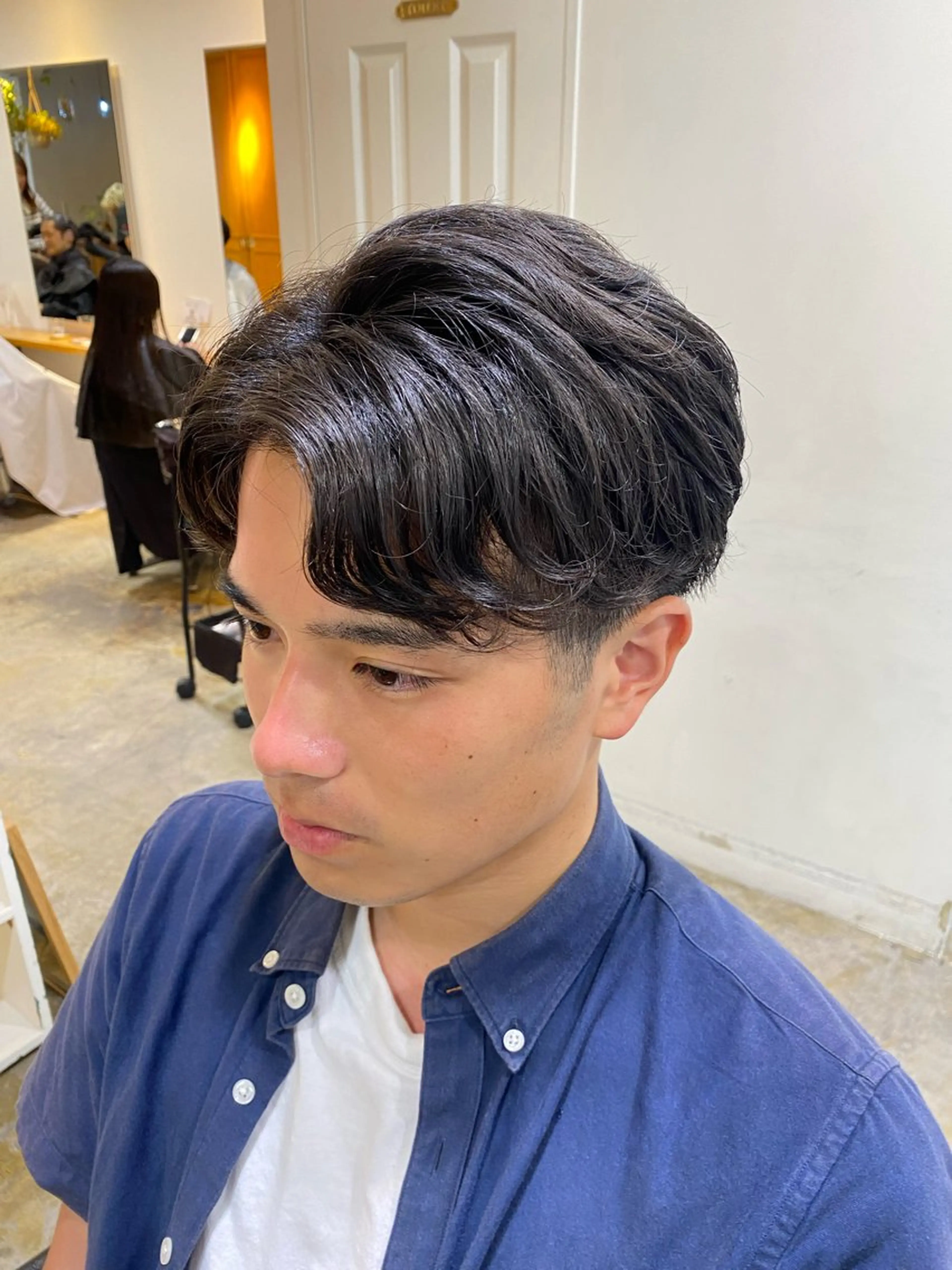 ショート メンズ カット トリートメント レイヤーボブ/ 艶カラー/サナ🌼のヘアスタイル