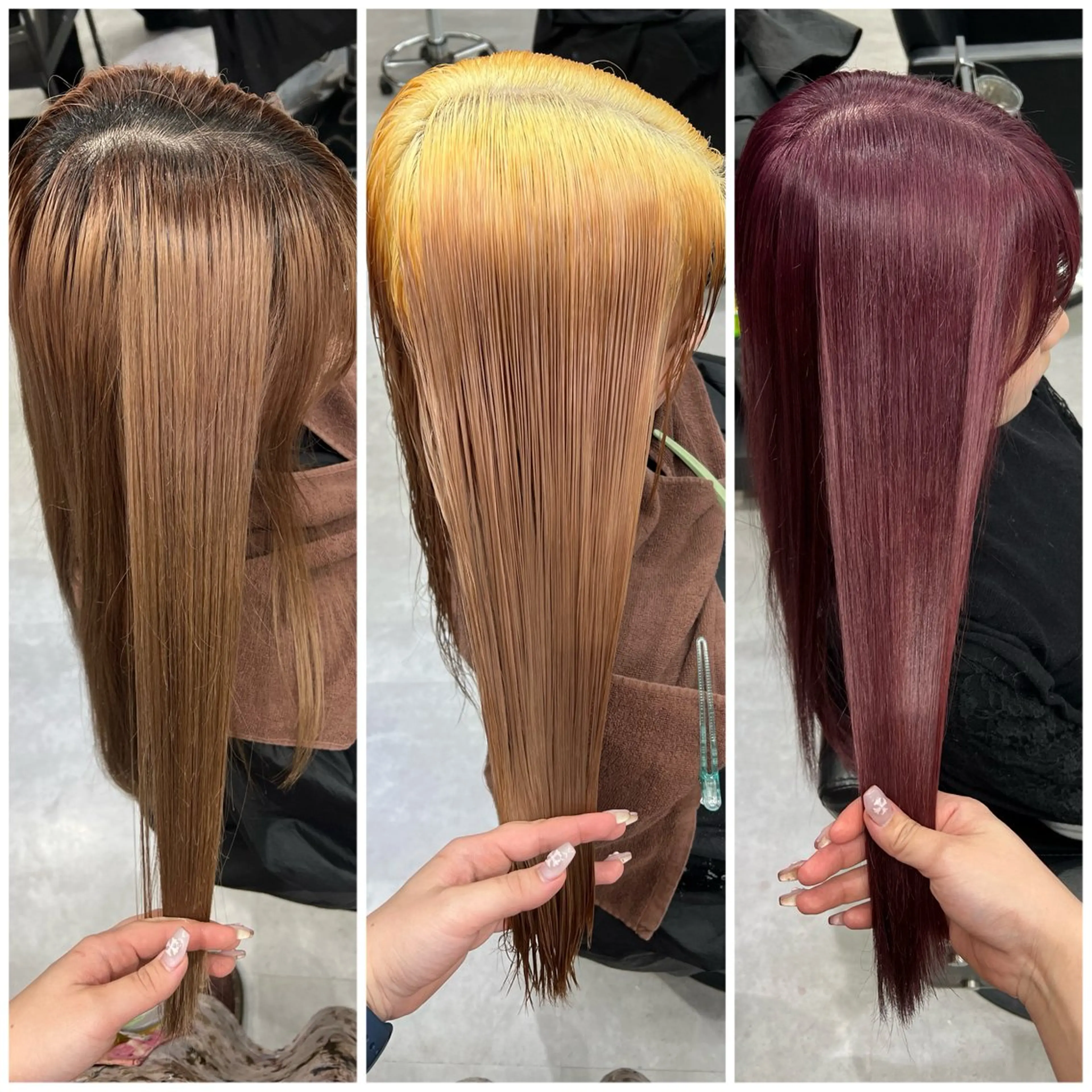 ロング カラー ブリーチ 透明感カラー デザインカラー ダブルカラー ハイトーンカラー ショート/ウルフ カットモデル募集のヘアスタイル