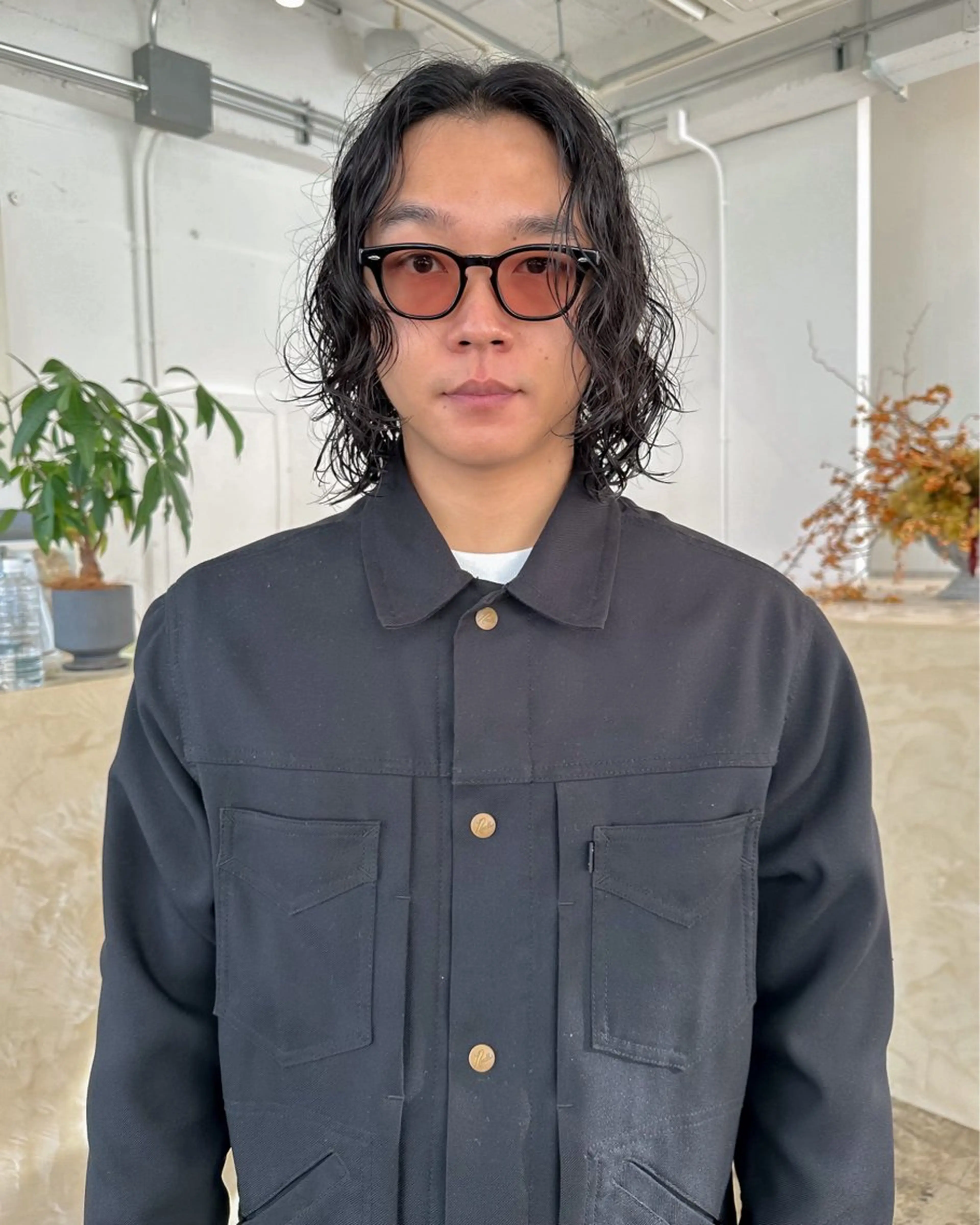 ミディアム パーマ ミディアムパーマ ボブ カット パーマ 似合わせカット ケアパーマ喜来雅由のヘアスタイル