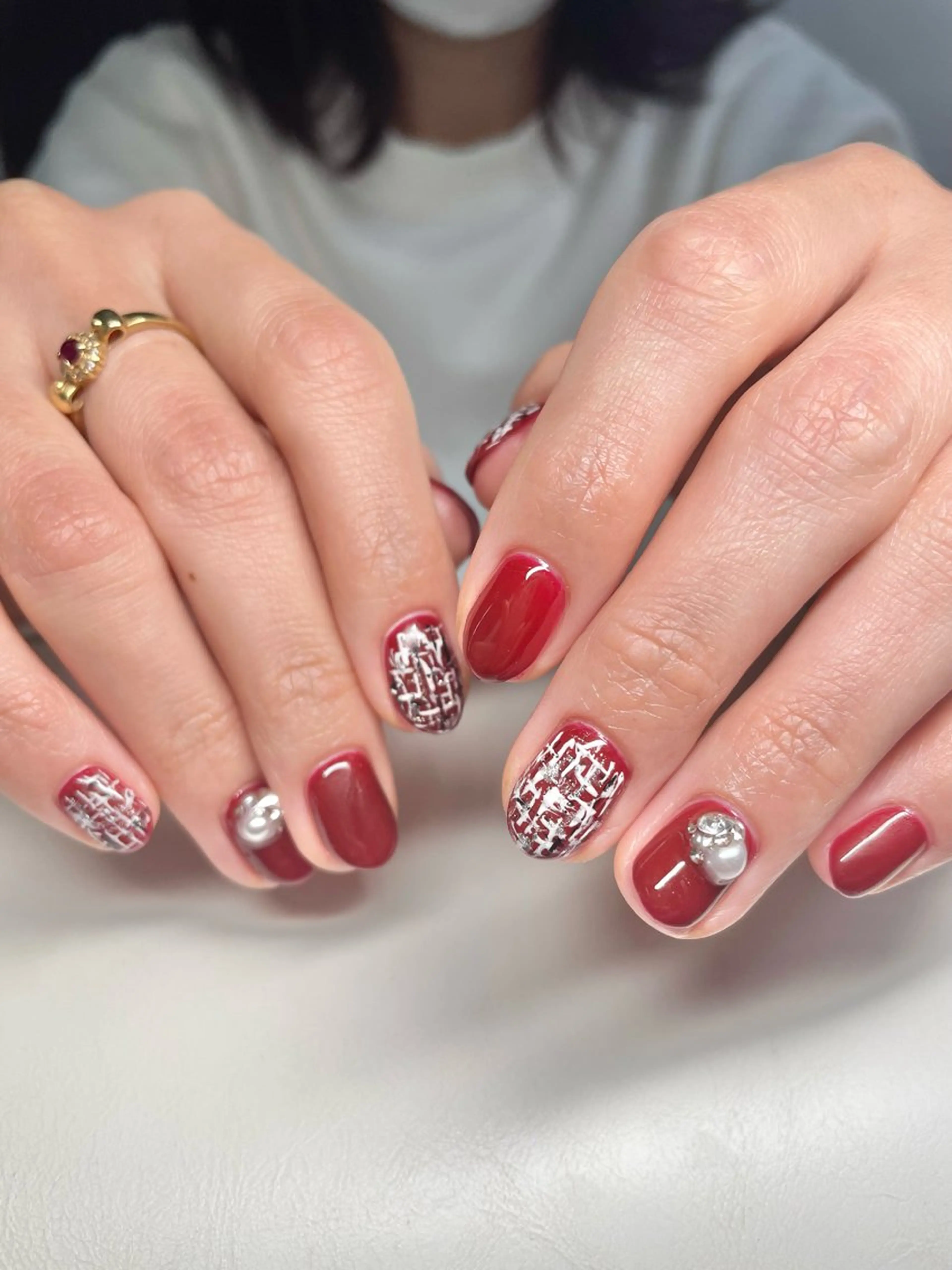 ネイル 持ち込み ハンドネイル Rena-ju キャサディのネイルデザイン