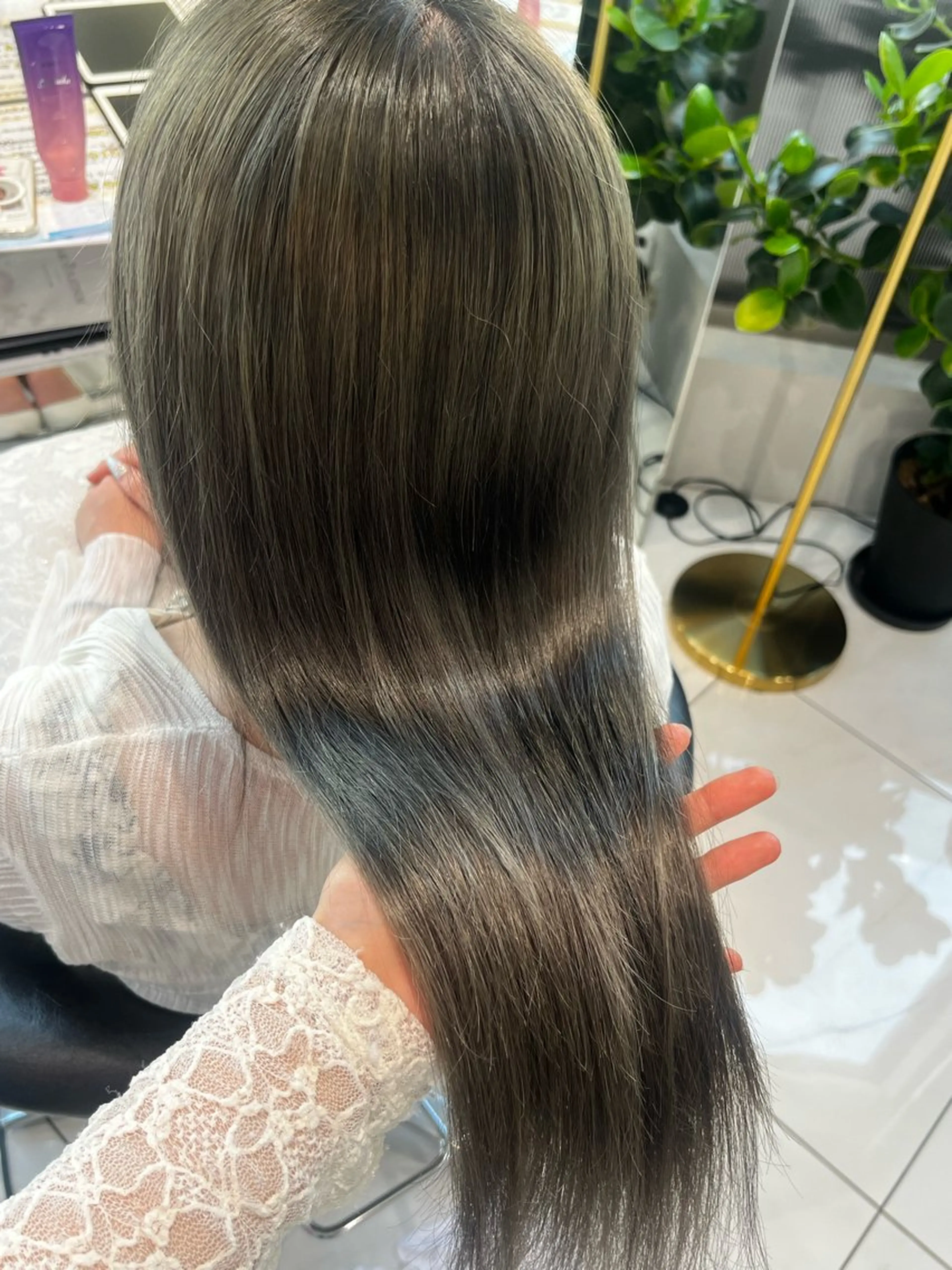 セミロング Rin/寒色系カラー 🦋/うる艶ヘア🫧のヘアスタイル