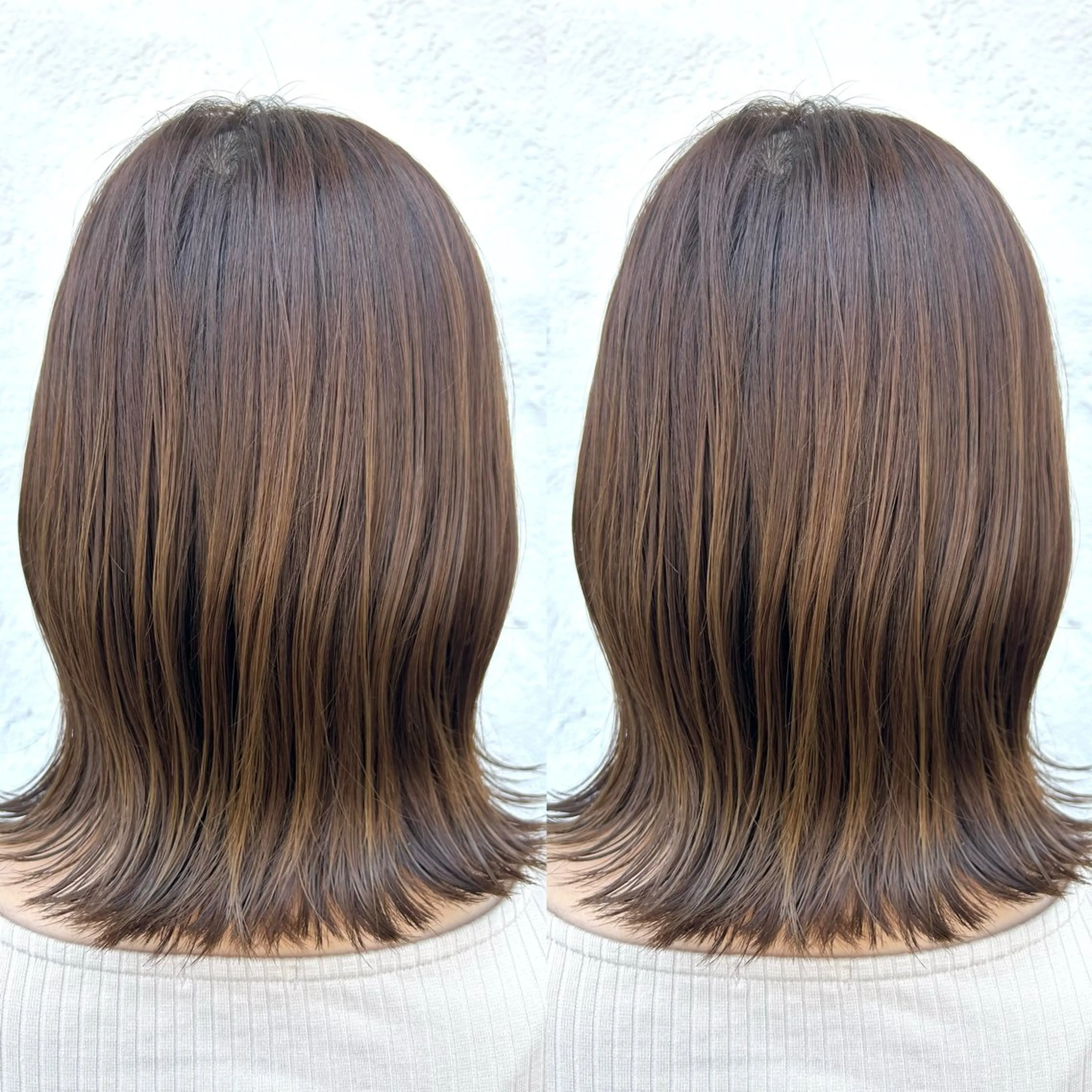 ミディアム レイヤーカット 1ｍｍまでこだわる レイヤー🫧若葉🪞のヘアスタイル