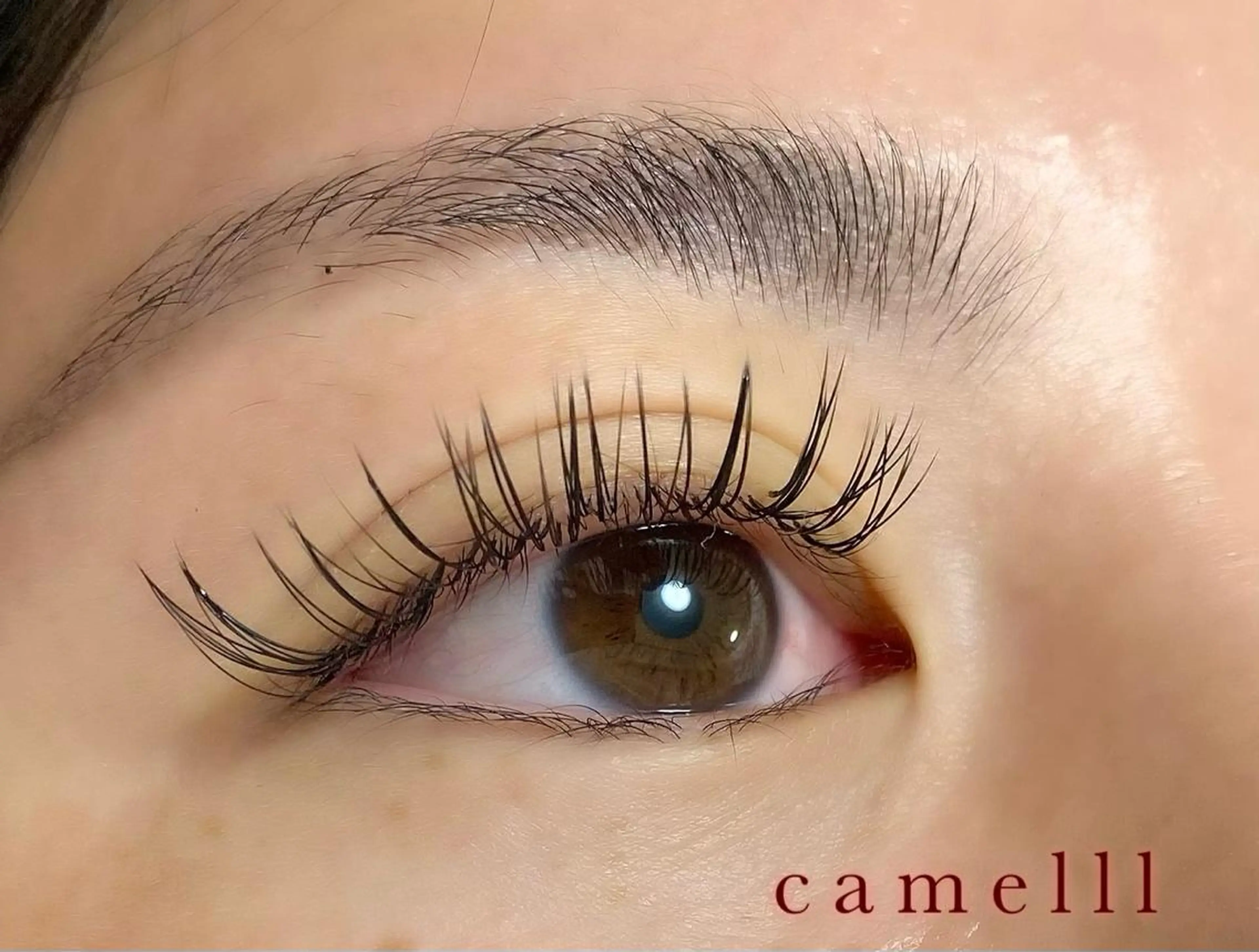 マツエク・マツパ マツエク 【那覇/束感まつ毛 /LED】ｷｬﾒﾙのマツエク・マツパデザイン