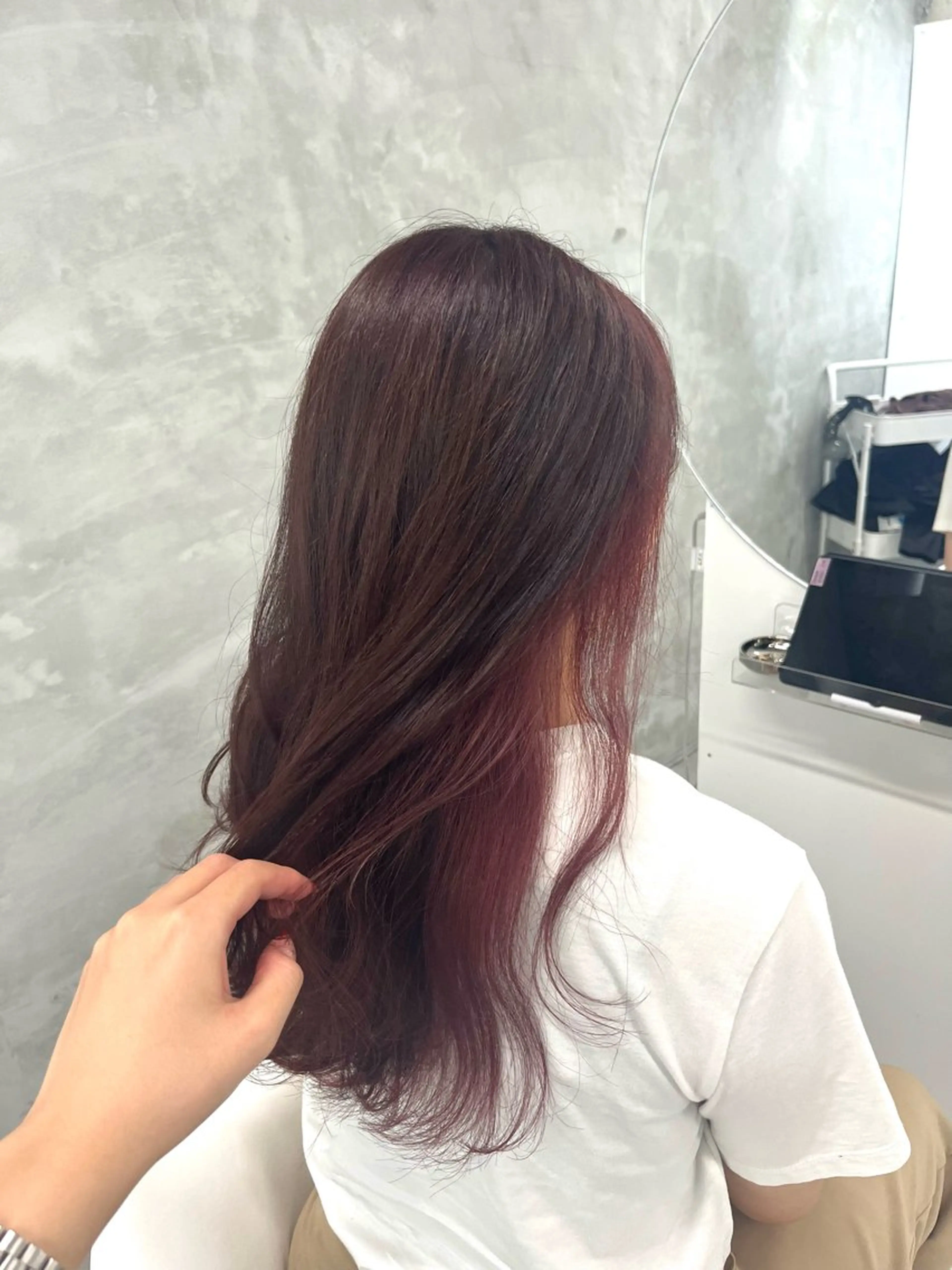 ロング カラー ヘアカラー トリートメント yuuna ✮ レイヤーカットのヘアスタイル