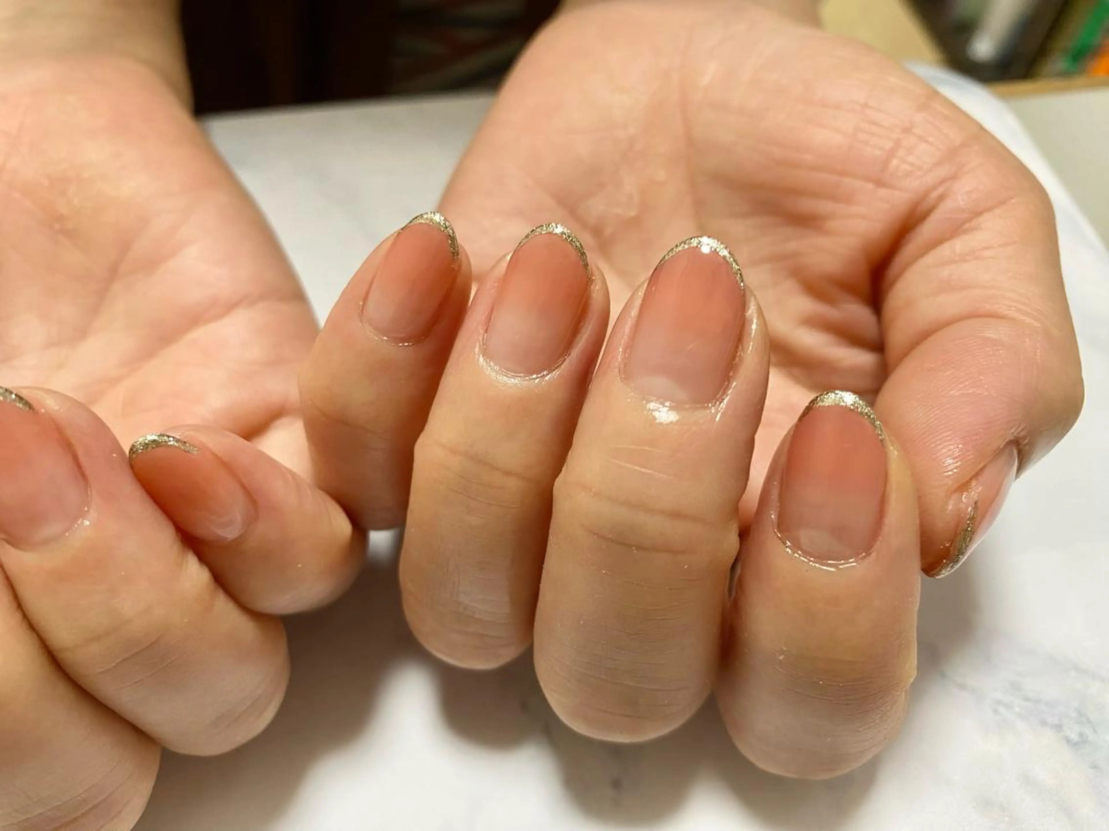 ネイル グラデーション ラメ(グリッター) N.design mineのネイルデザイン