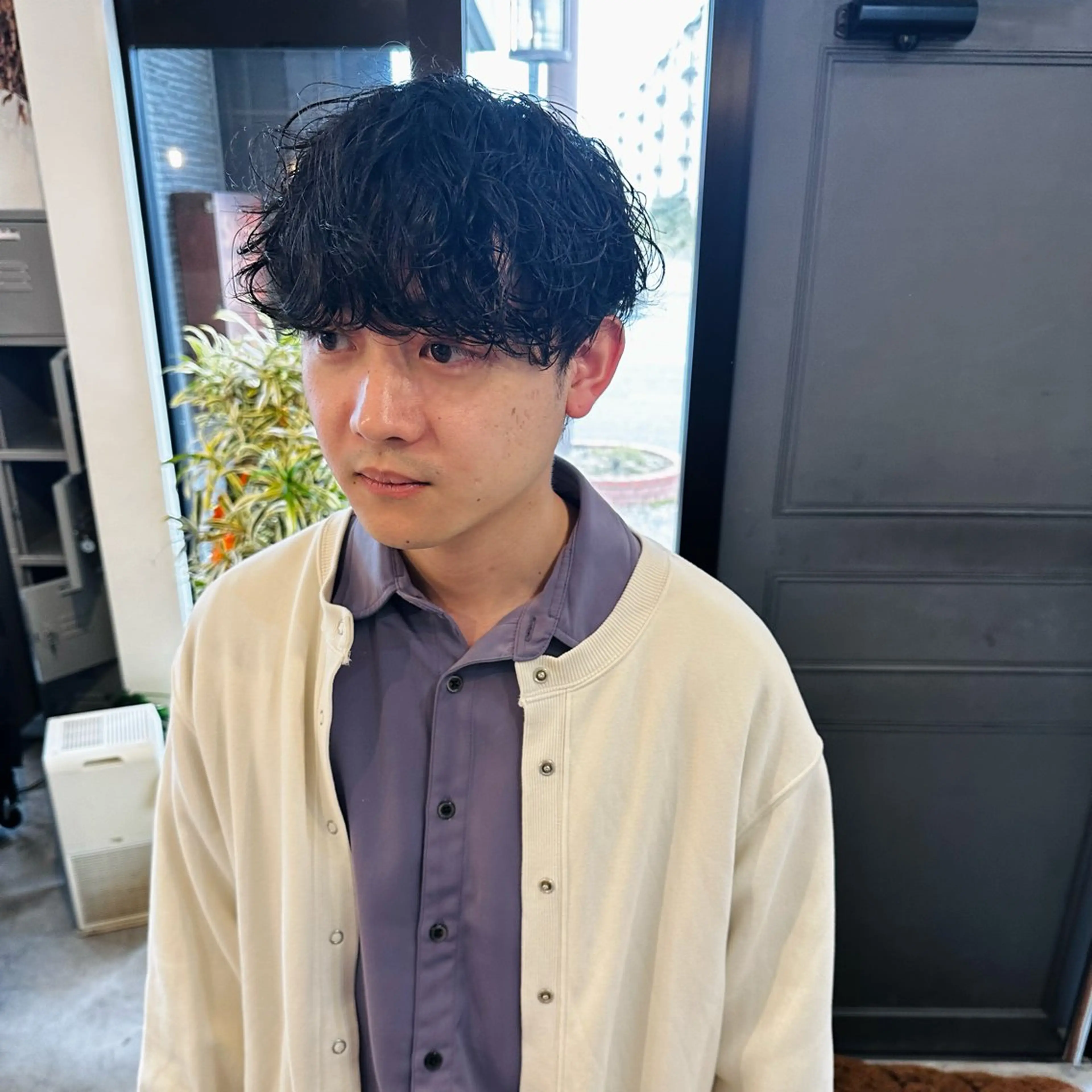 ショート パーマ メンズ マッシュ メンズパーマ 林 南美のヘアスタイル