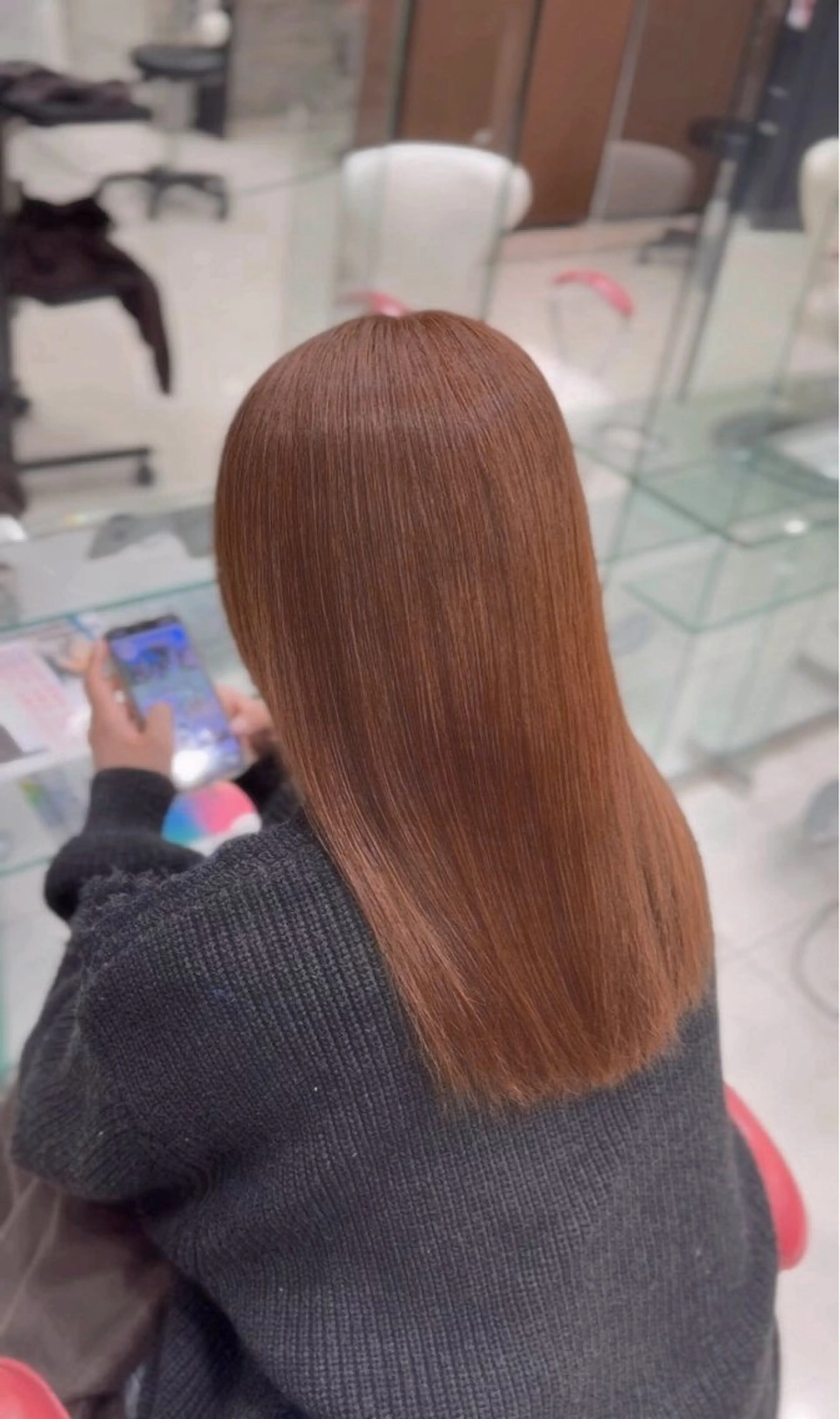 カラー ブリーチ ブリーチなしカラー ヘアカラー 三沢 悠心のヘアスタイル