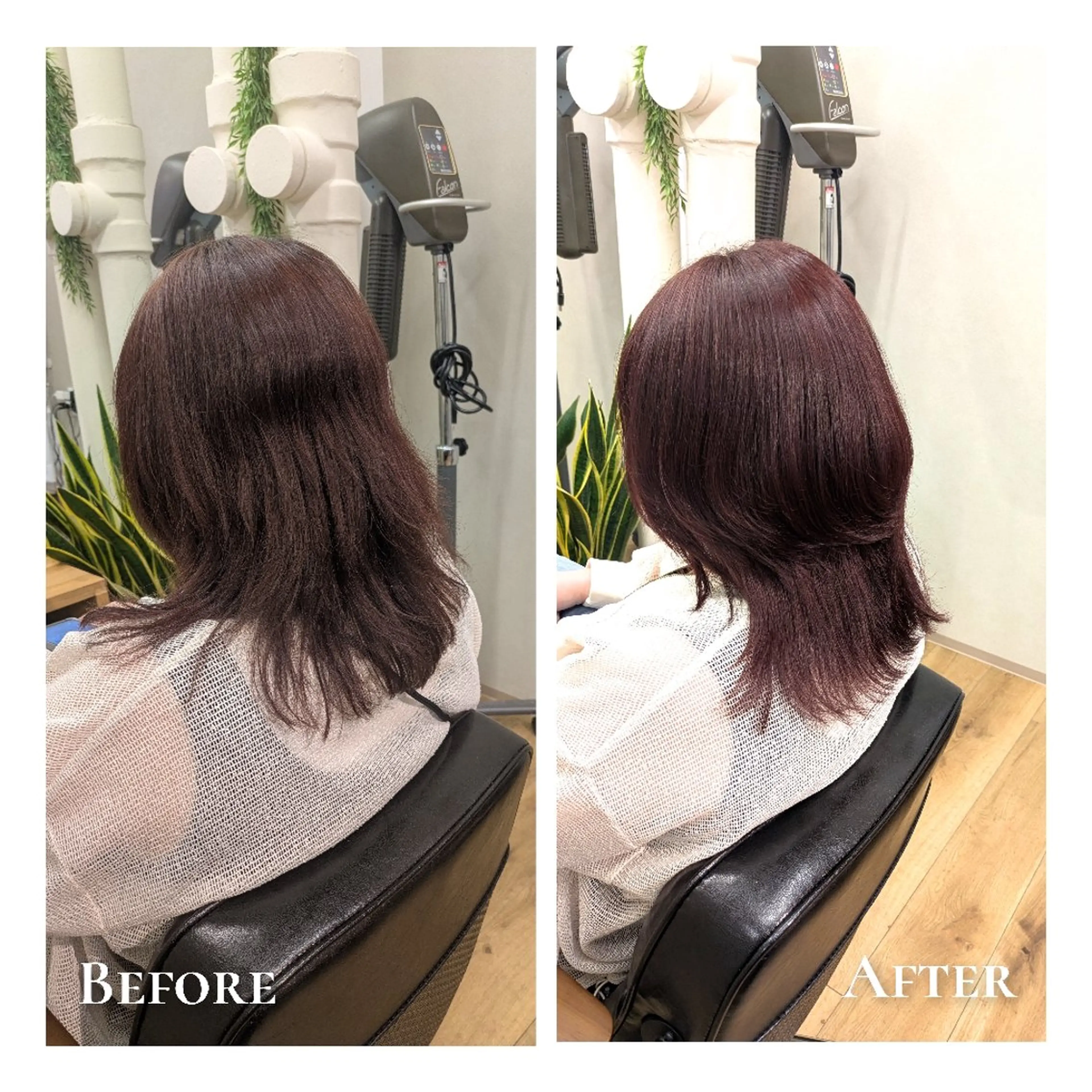 カラー ブリーチ レッドカラー ヘアカラー トリートメント 有馬 葵のヘアスタイル