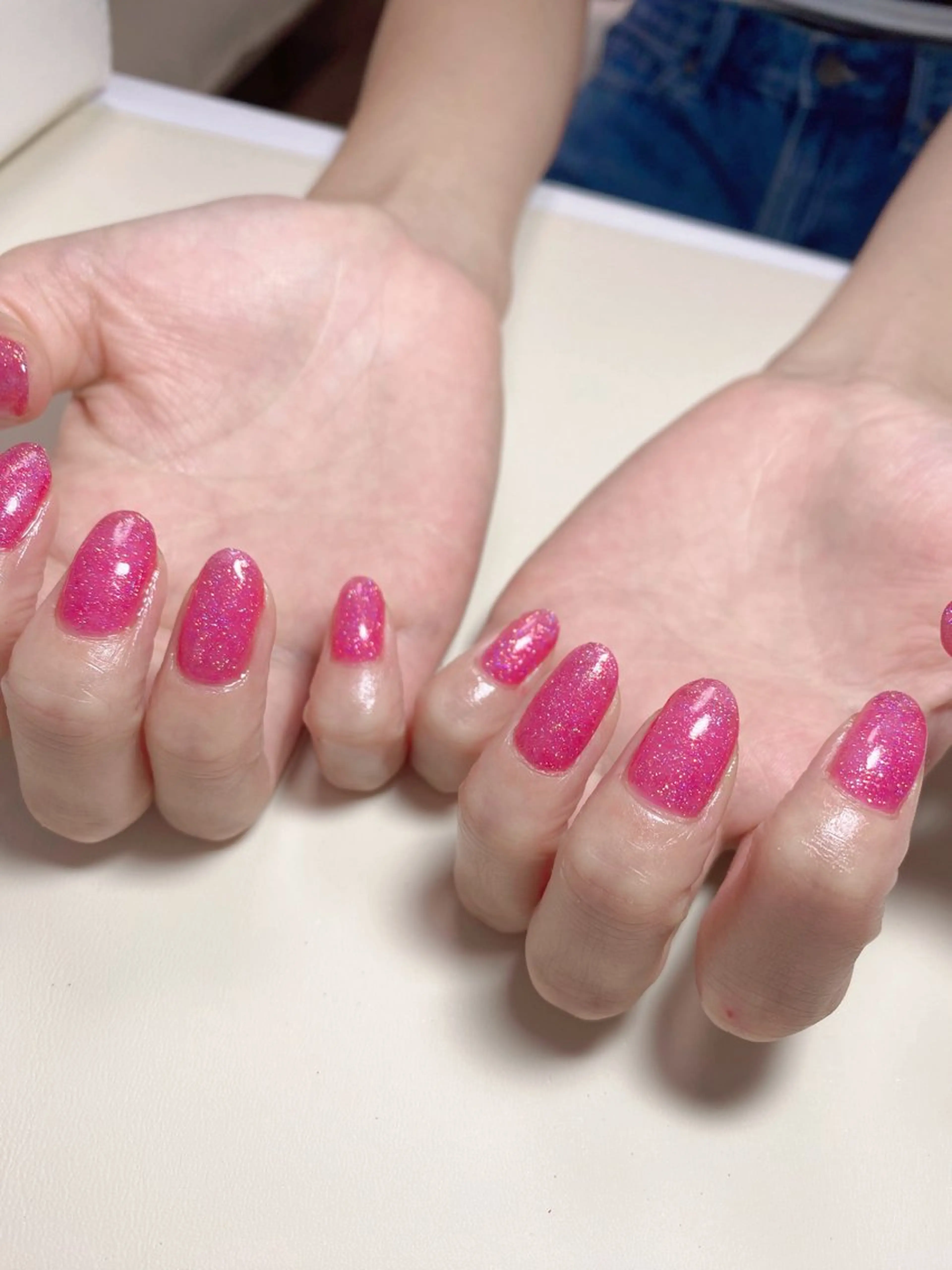 ネイル ラメ(グリッター) ワンカラーネイル ハンドネイル Nail Salon K 🧸美爪育成のネイルデザイン