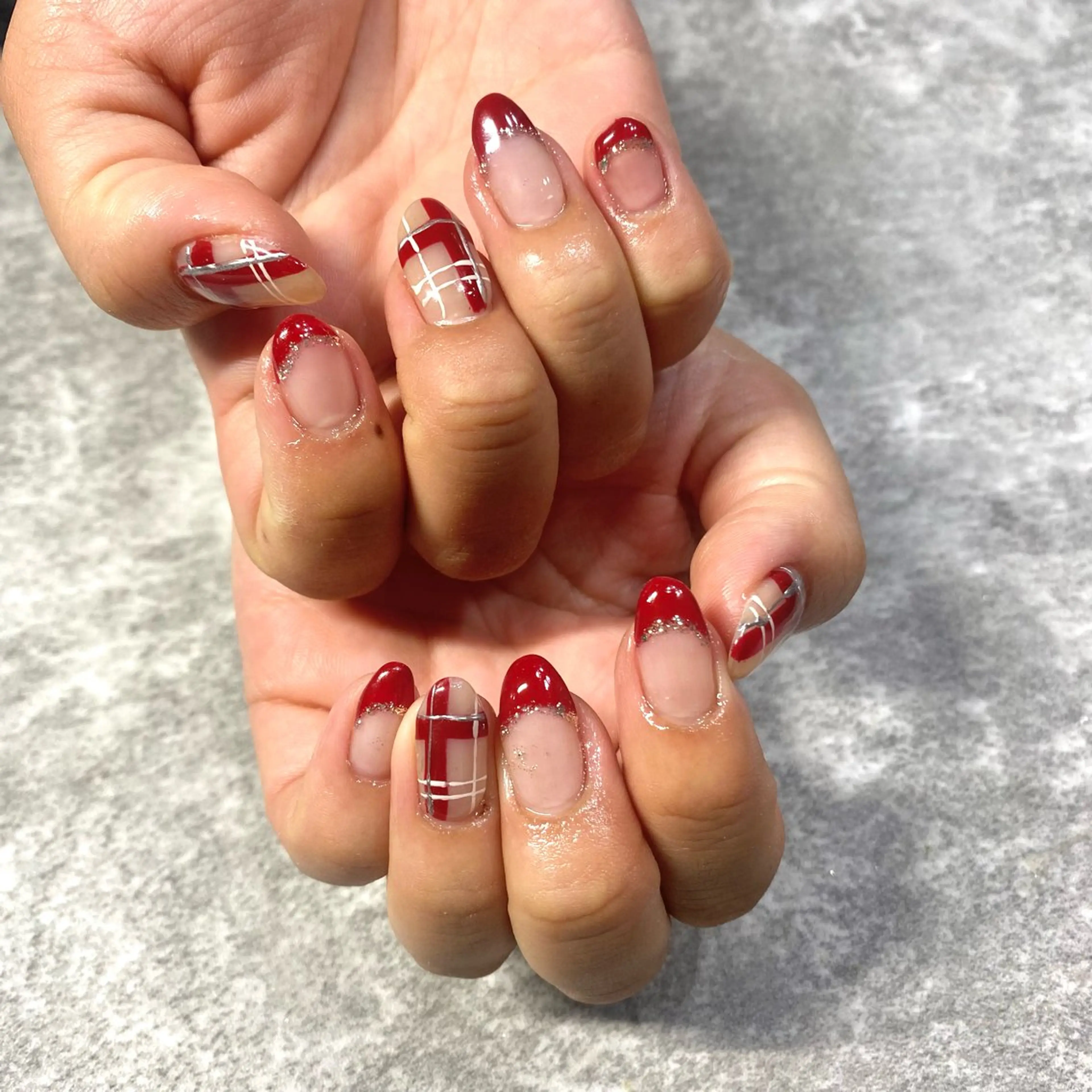 ネイル 赤色 ハンドネイル ★Rinail... .のネイルデザイン