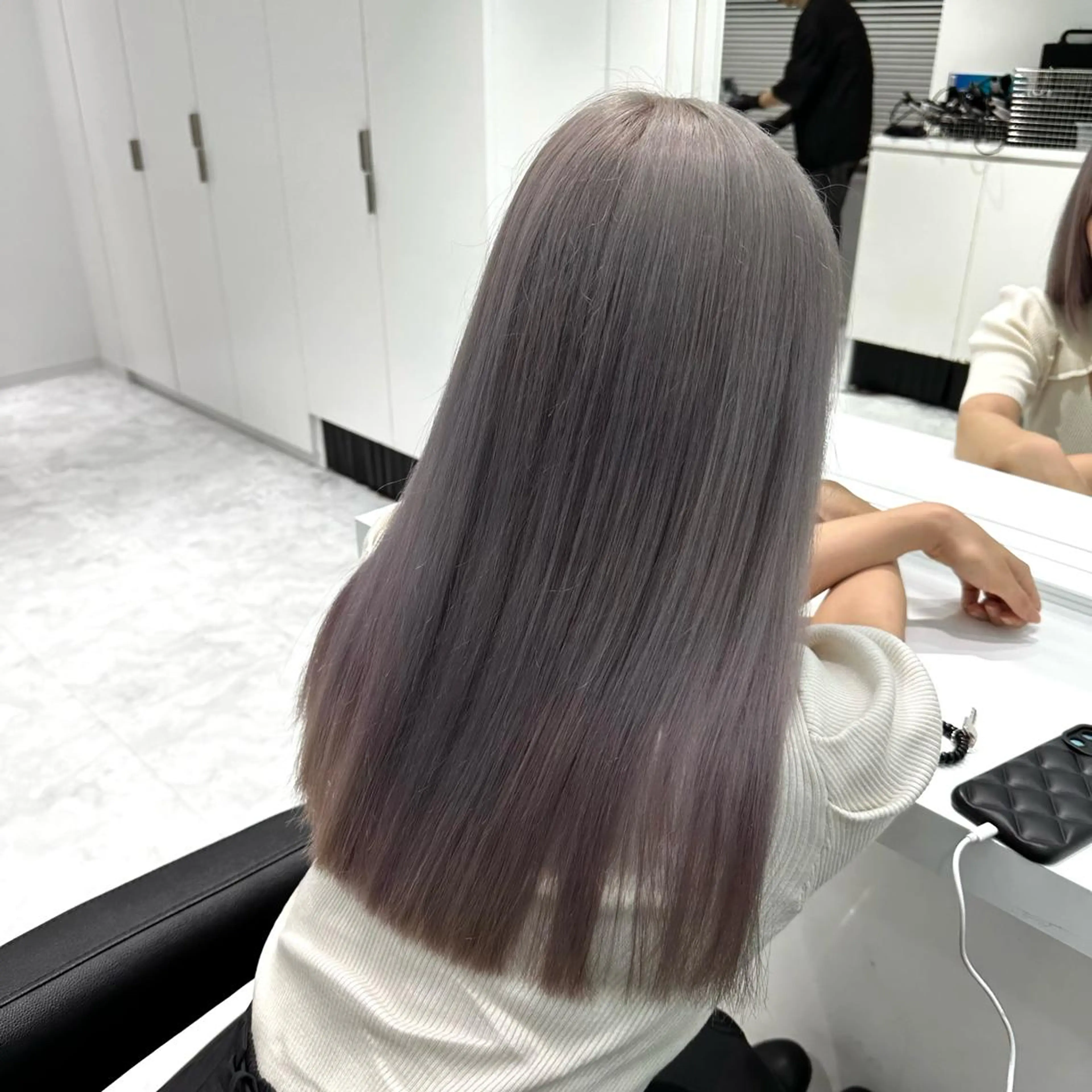 セミロング カラー ヘアカラー ♡上品韓国髪♡ブラ ウン/SAYATOのヘアスタイル