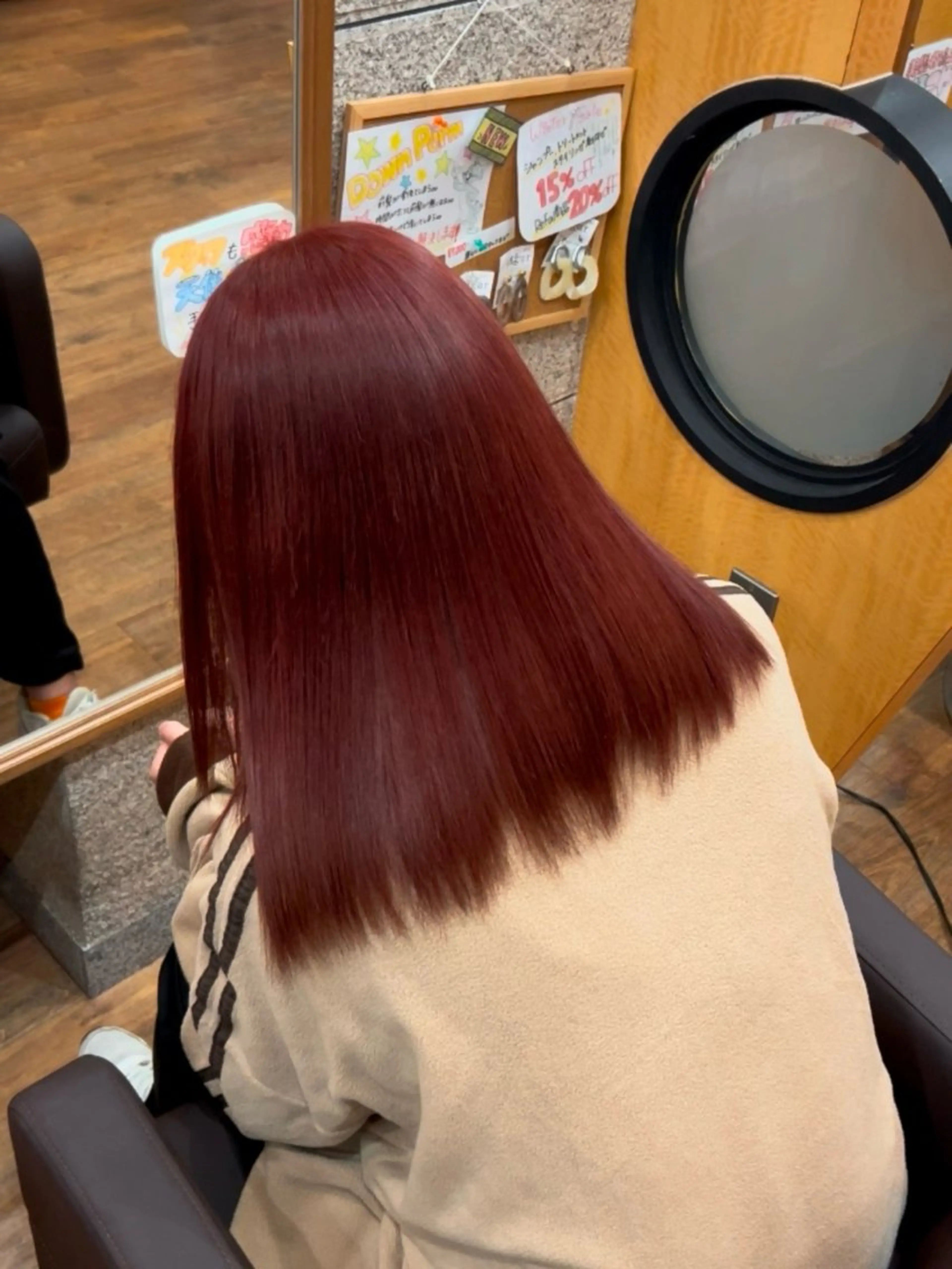 ミディアム カラー ヘアカラー 西田辺/ タカスナオヤのヘアスタイル