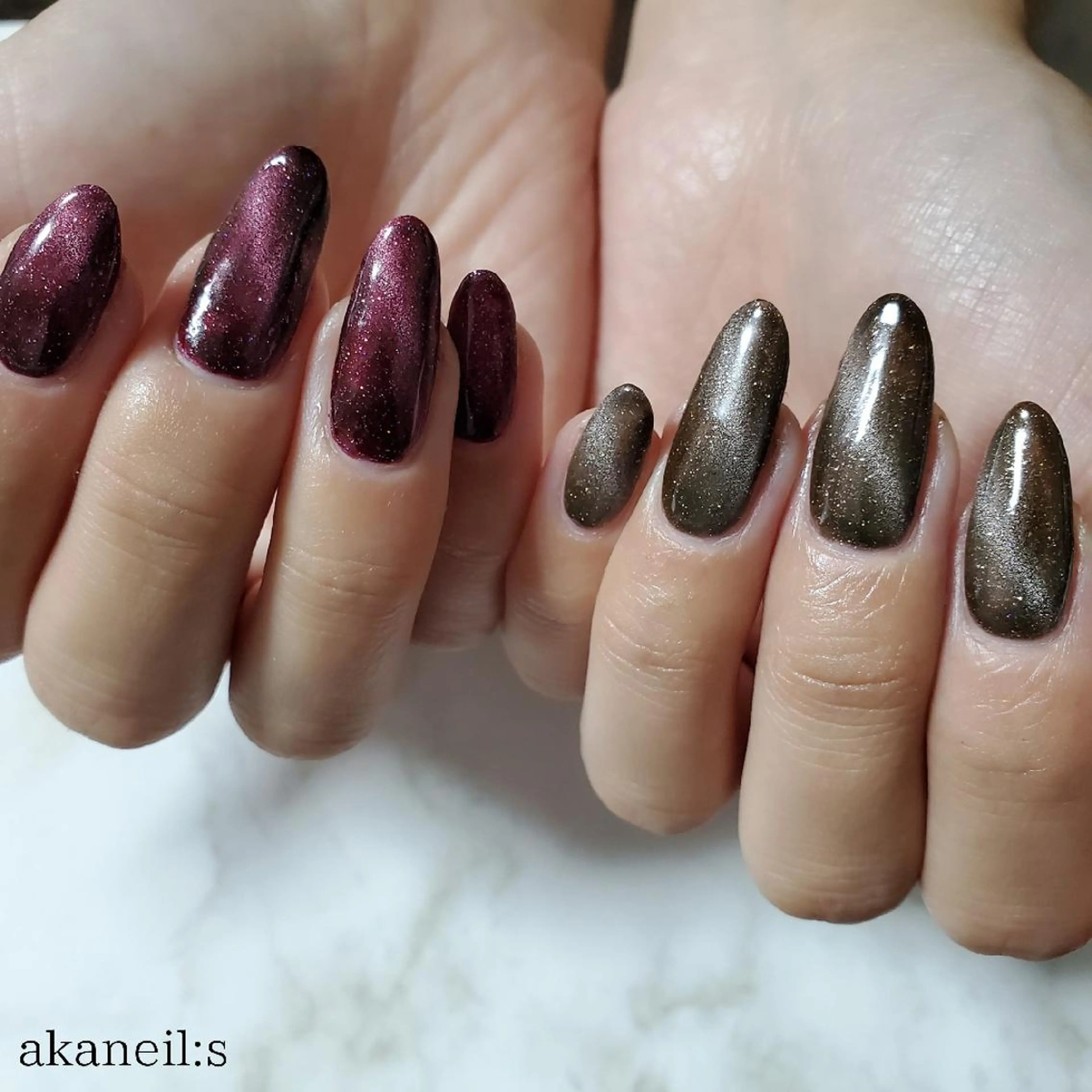 ネイル マグネットネイル 【akaneils】 アカネのネイルデザイン