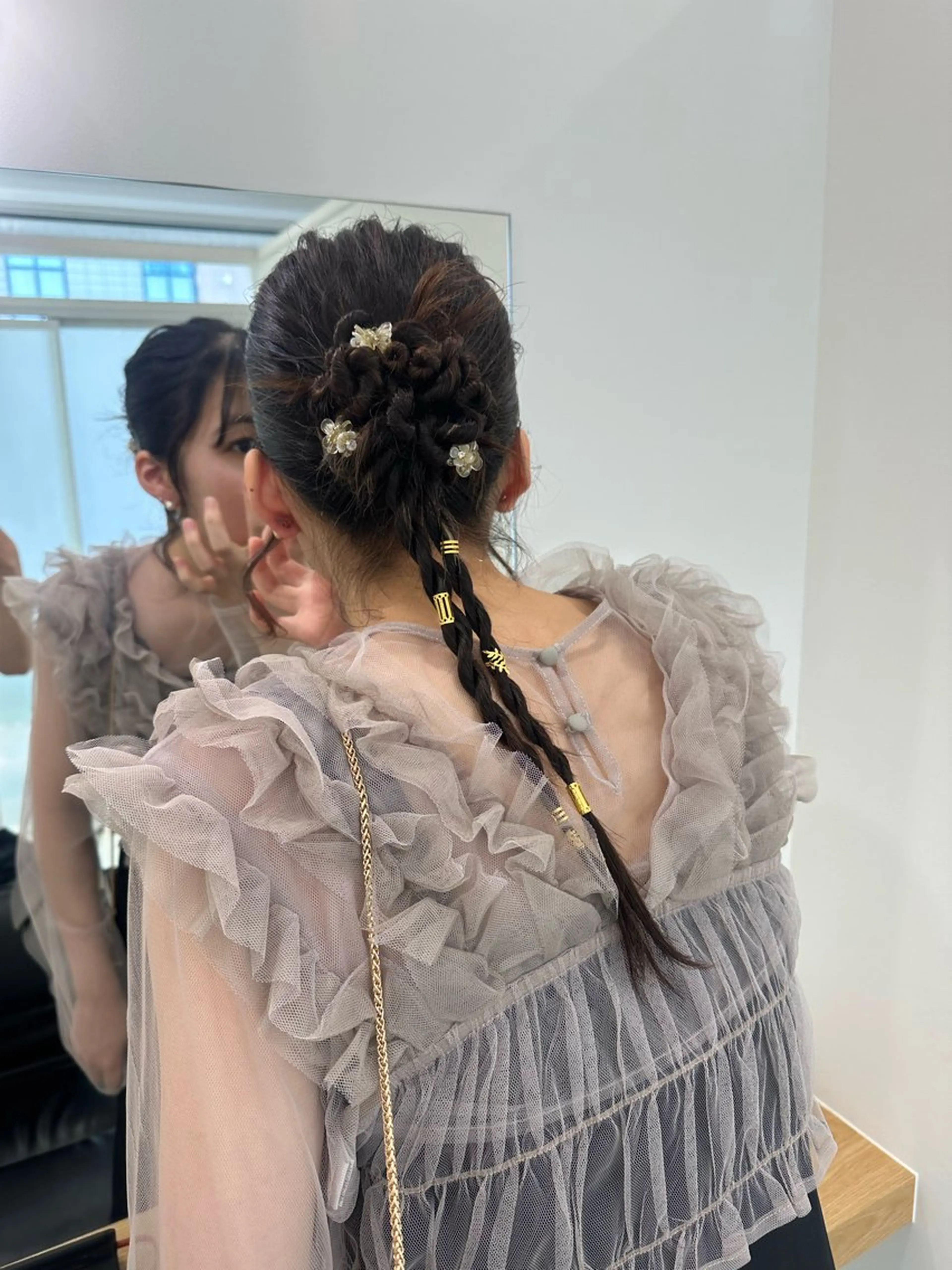 セミロング ヘアアレンジ ヘアセット レイヤー/ナチュラル 💐nao.のヘアスタイル