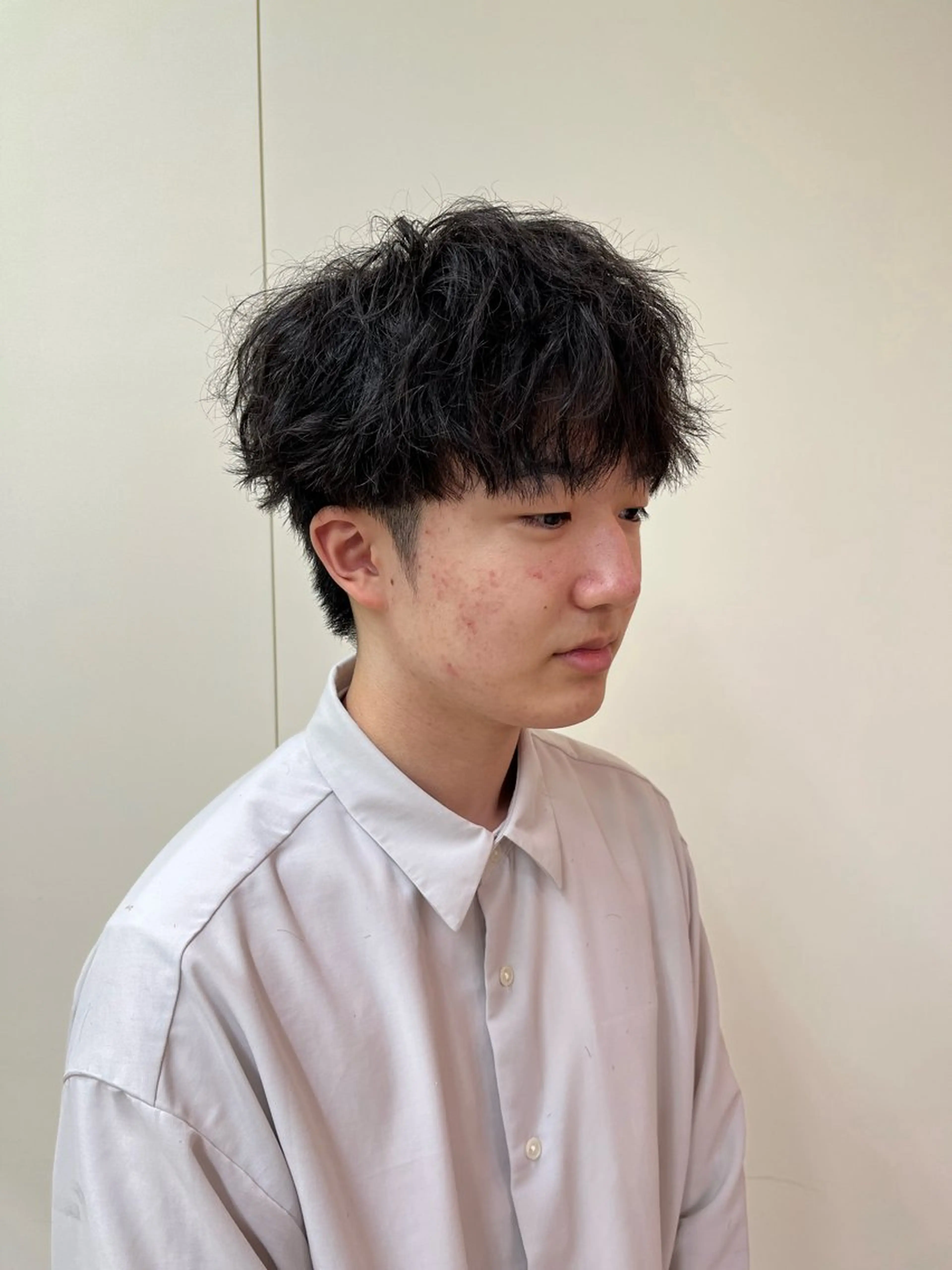 ショート パーマ メンズ マッシュ メンズパーマ ツイストスパイラルパーマ スパイラルパーマ 🧊メンズ特化🧊 高木航希のヘアスタイル