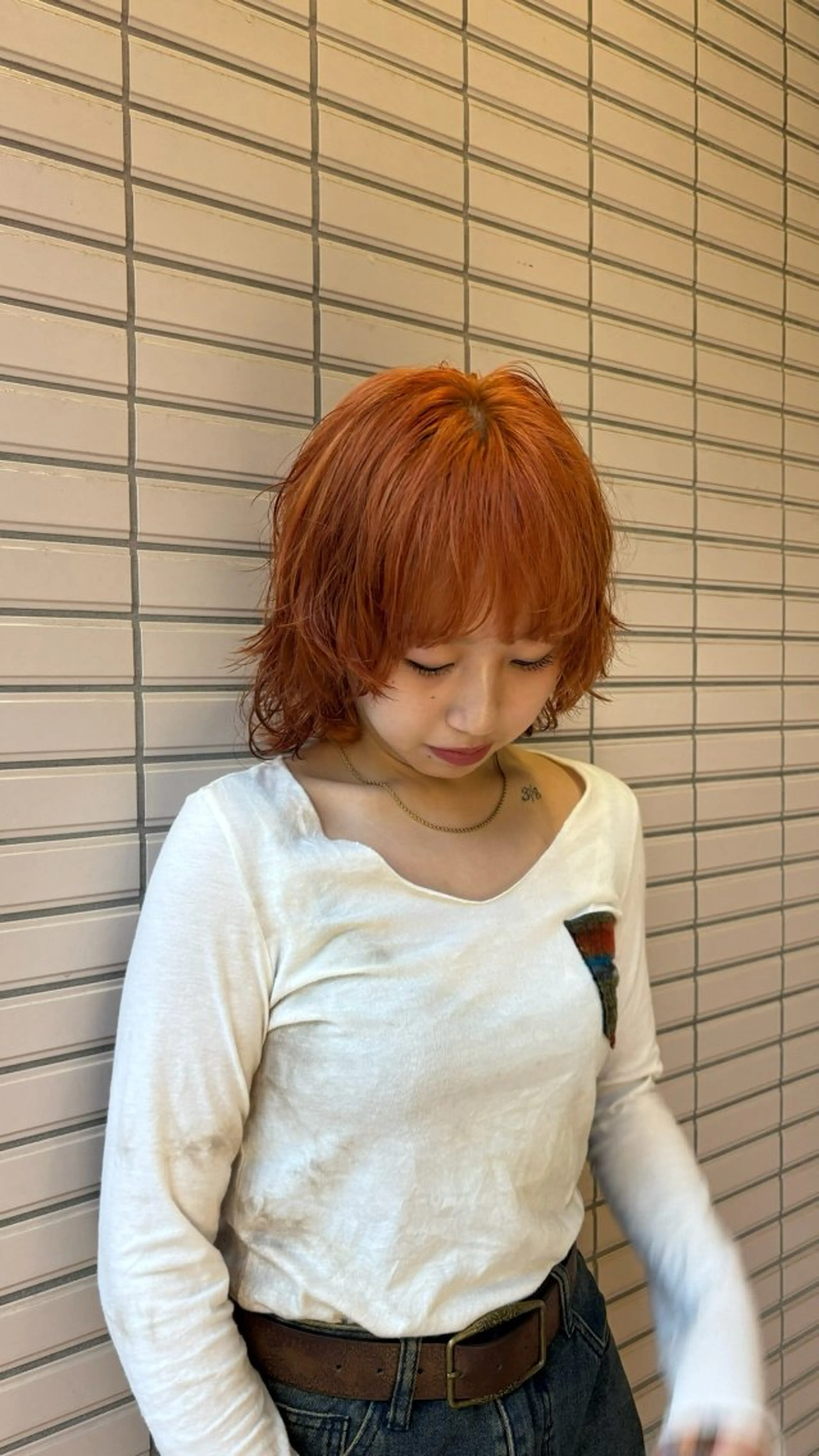 ミディアム ヘアカラー izumi/ ボブ/パーマのヘアスタイル