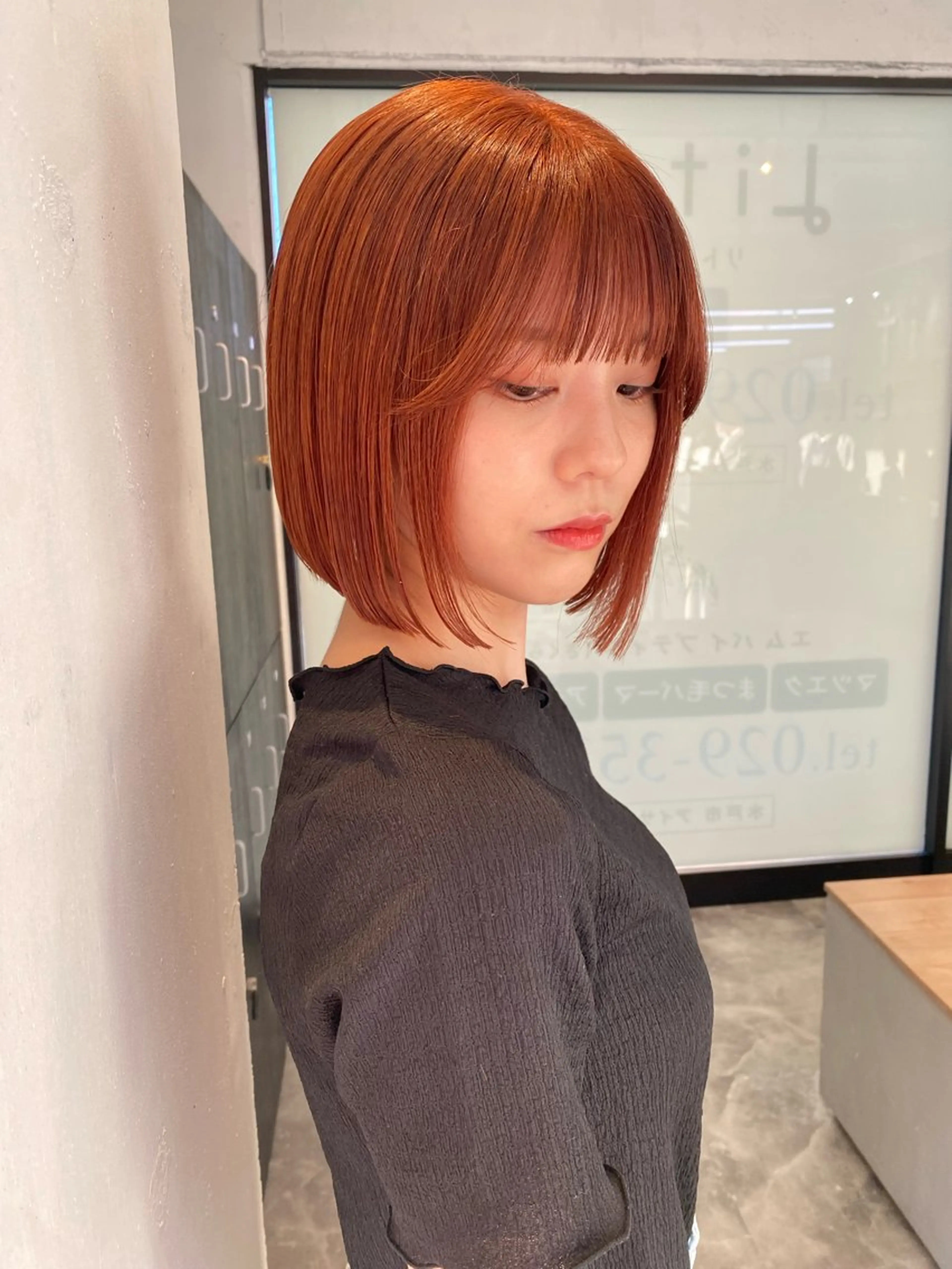 ミディアム カラー ブリーチ ヘアカラー 韓国ヘア特化 💟 ララア 💟のヘアスタイル