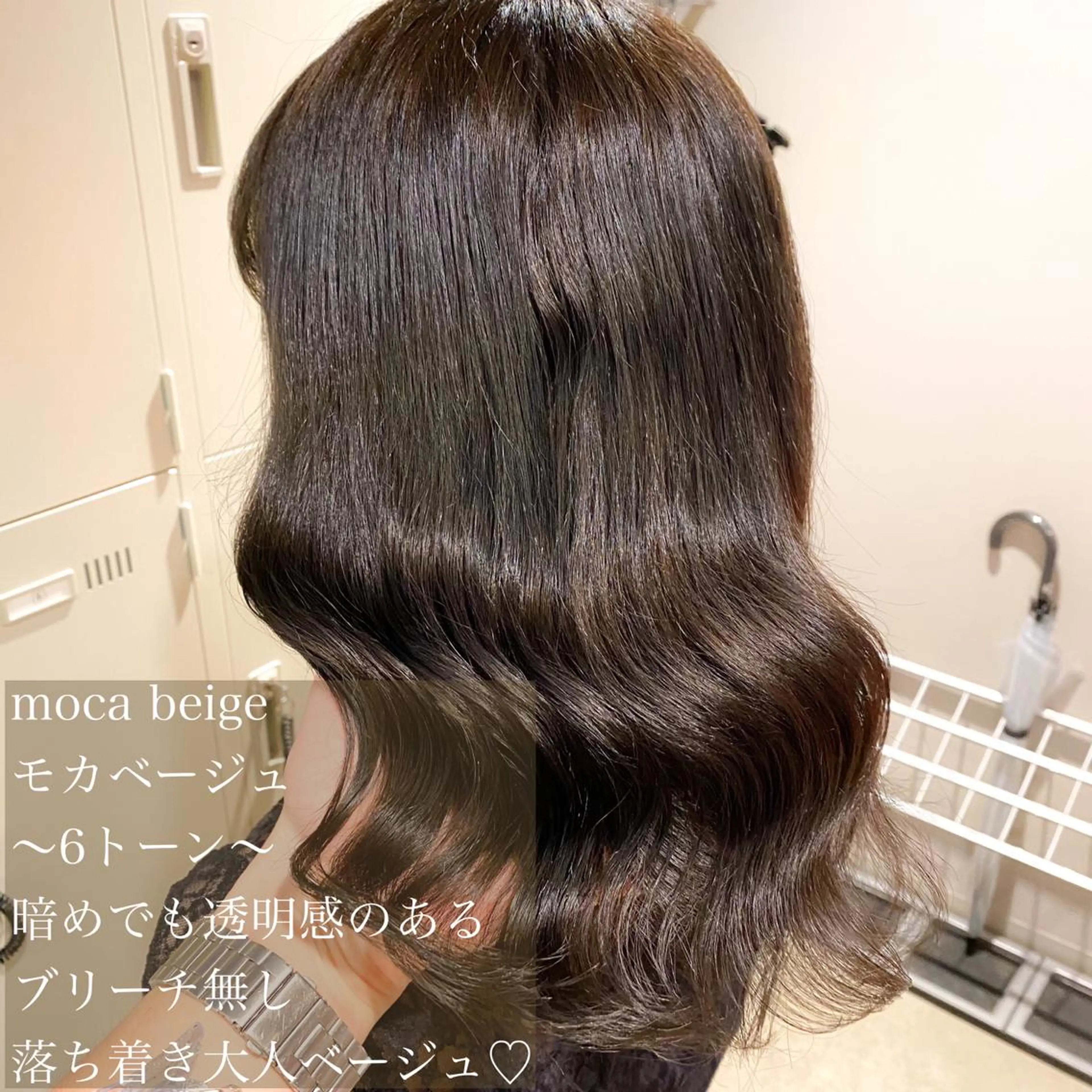 ミディアム カラー ハイトーン×レイヤー カットTAKUMIのヘアスタイル