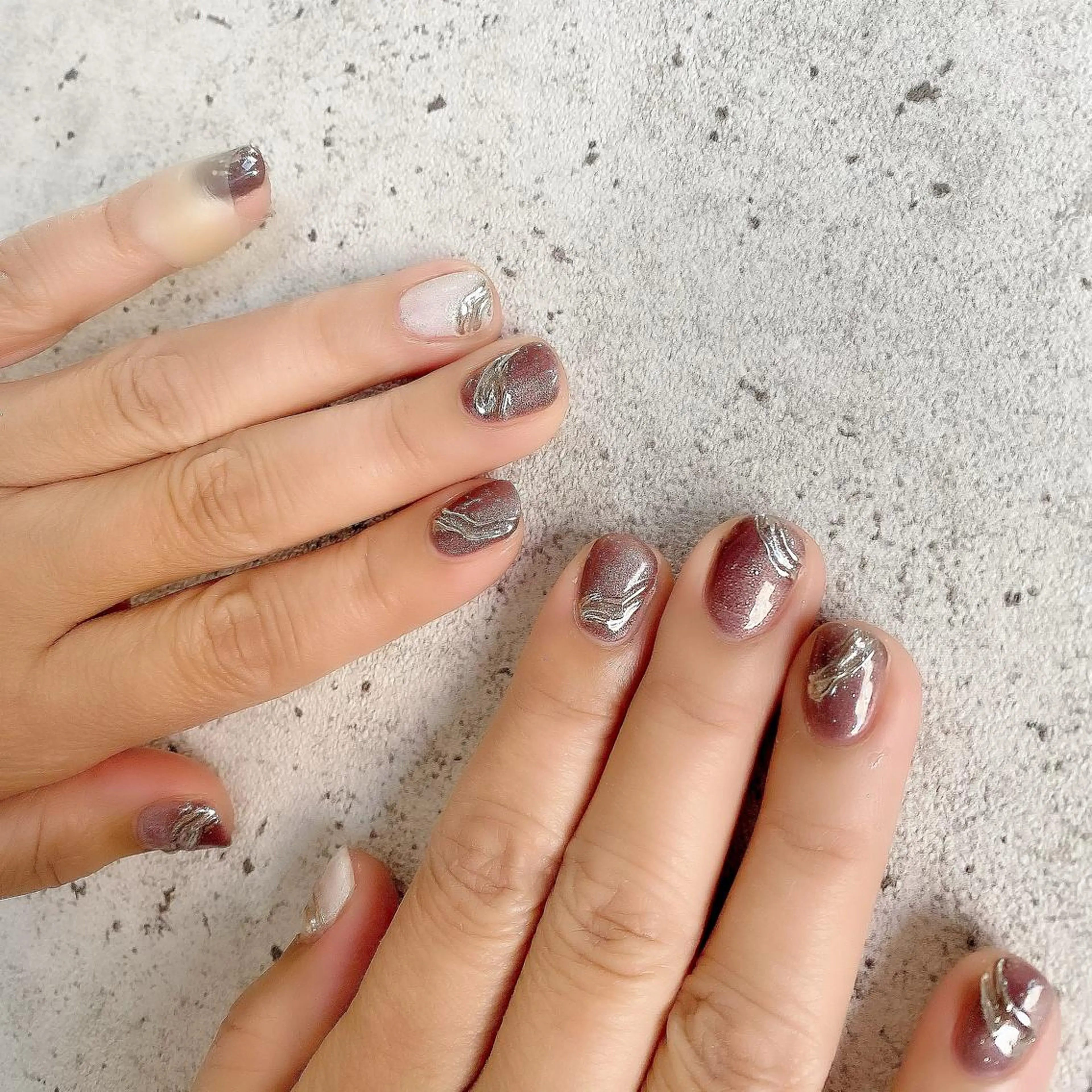 ショート カラー パーマ ヘアアレンジ メンズ キッズ ネイル マツエク・マツパ ハンドネイル Salon Ｋのネイルデザイン