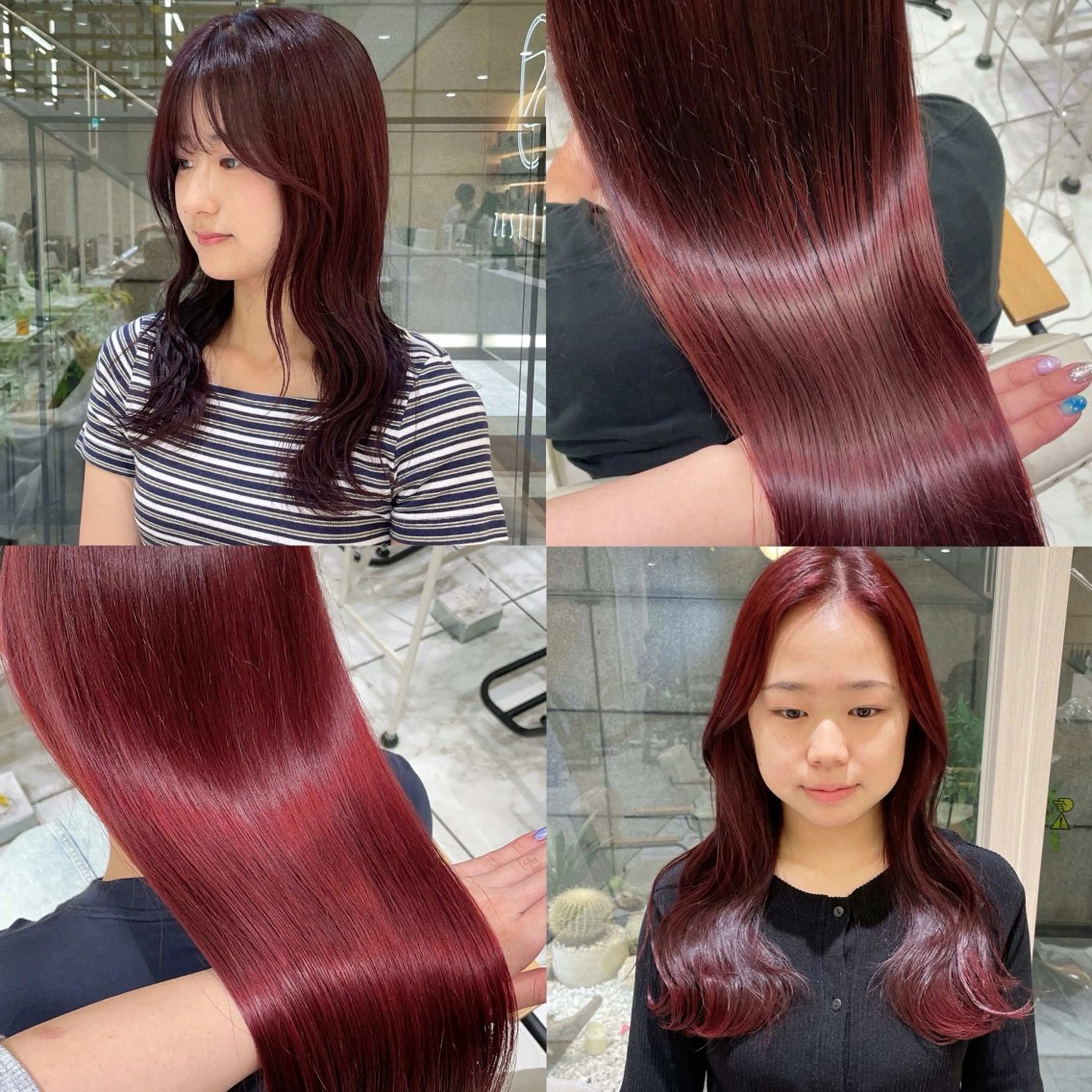 ロング カラー 透明感カラー/ 縮毛矯正/ユイ☆彡のヘアスタイル