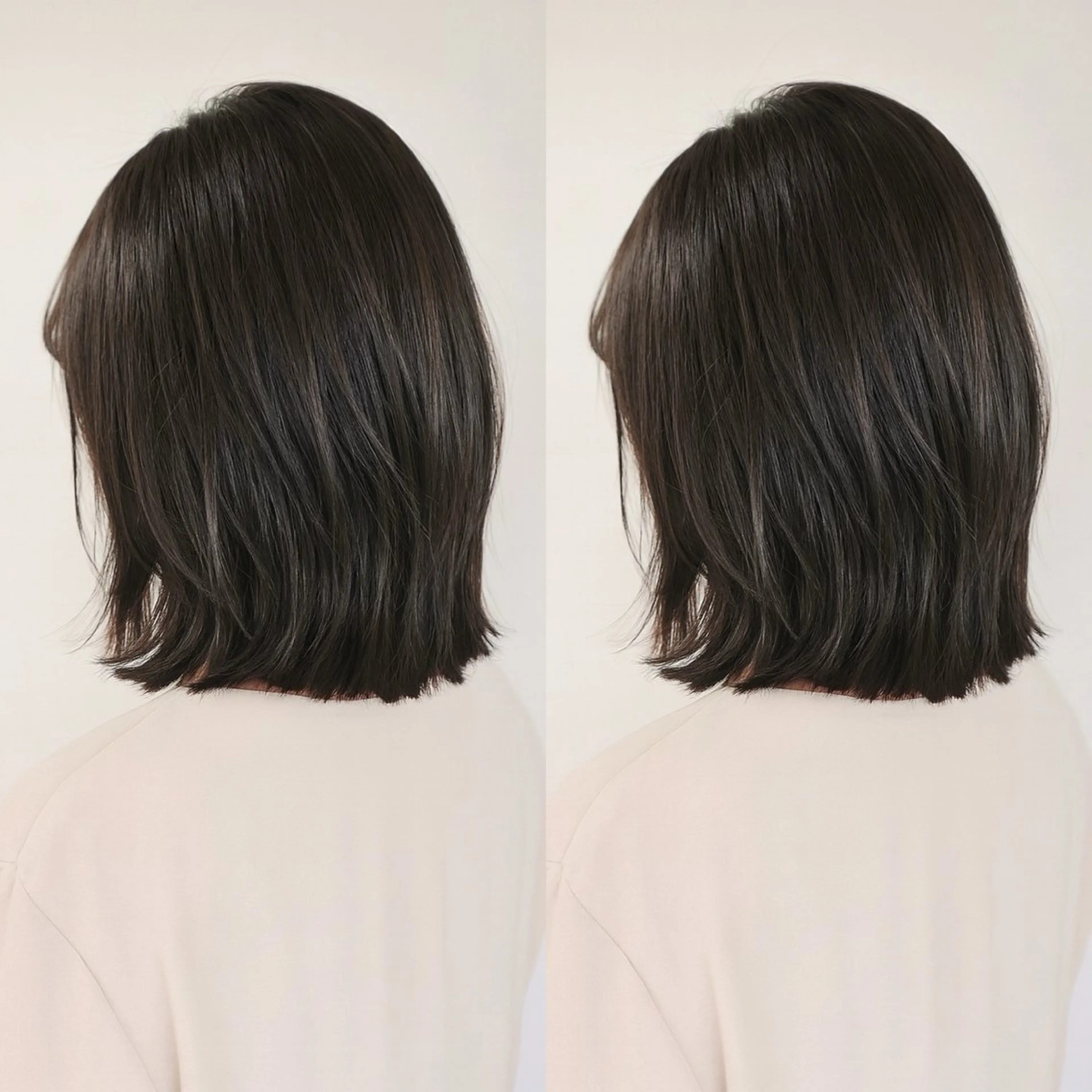 ミディアム カラー 切りっぱなしボブ ベージュカラー ブリーチ ダブルカラー グレージュ カット ヘアカラー トリートメント 小顔矯正/レイヤー 透明感カラー✨生真のヘアスタイル