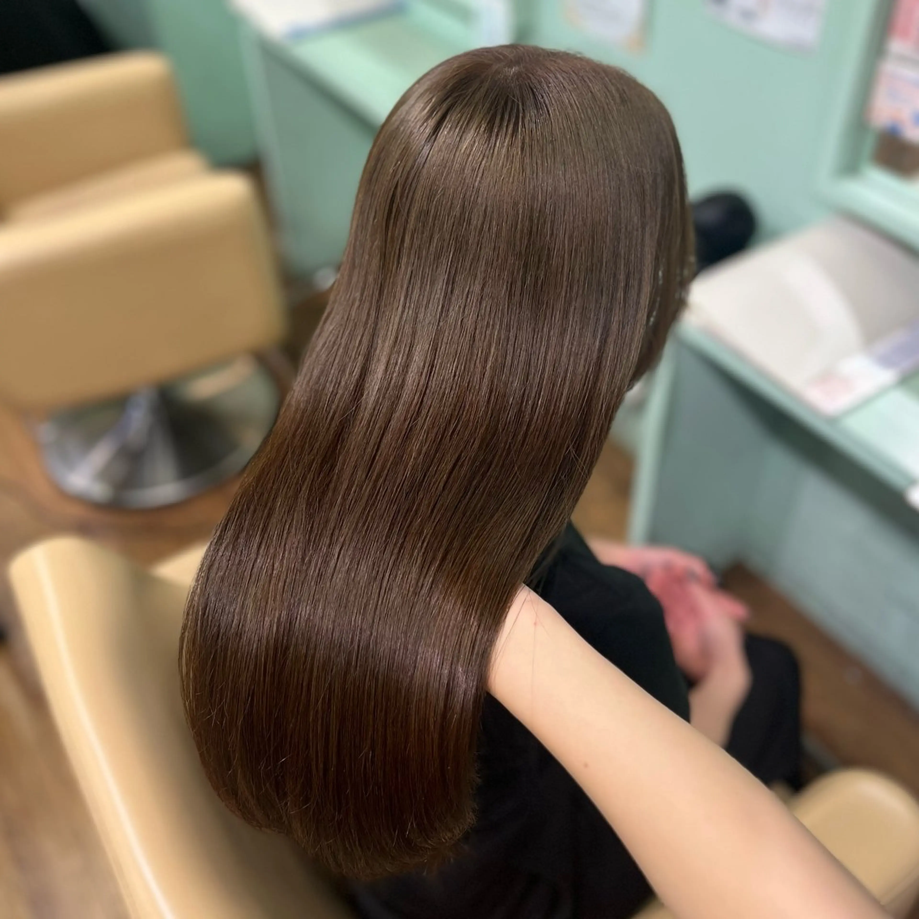 ミディアム カラー ヘアカラー 🌙Runa つや髪 /モテ/小顔カットのヘアスタイル