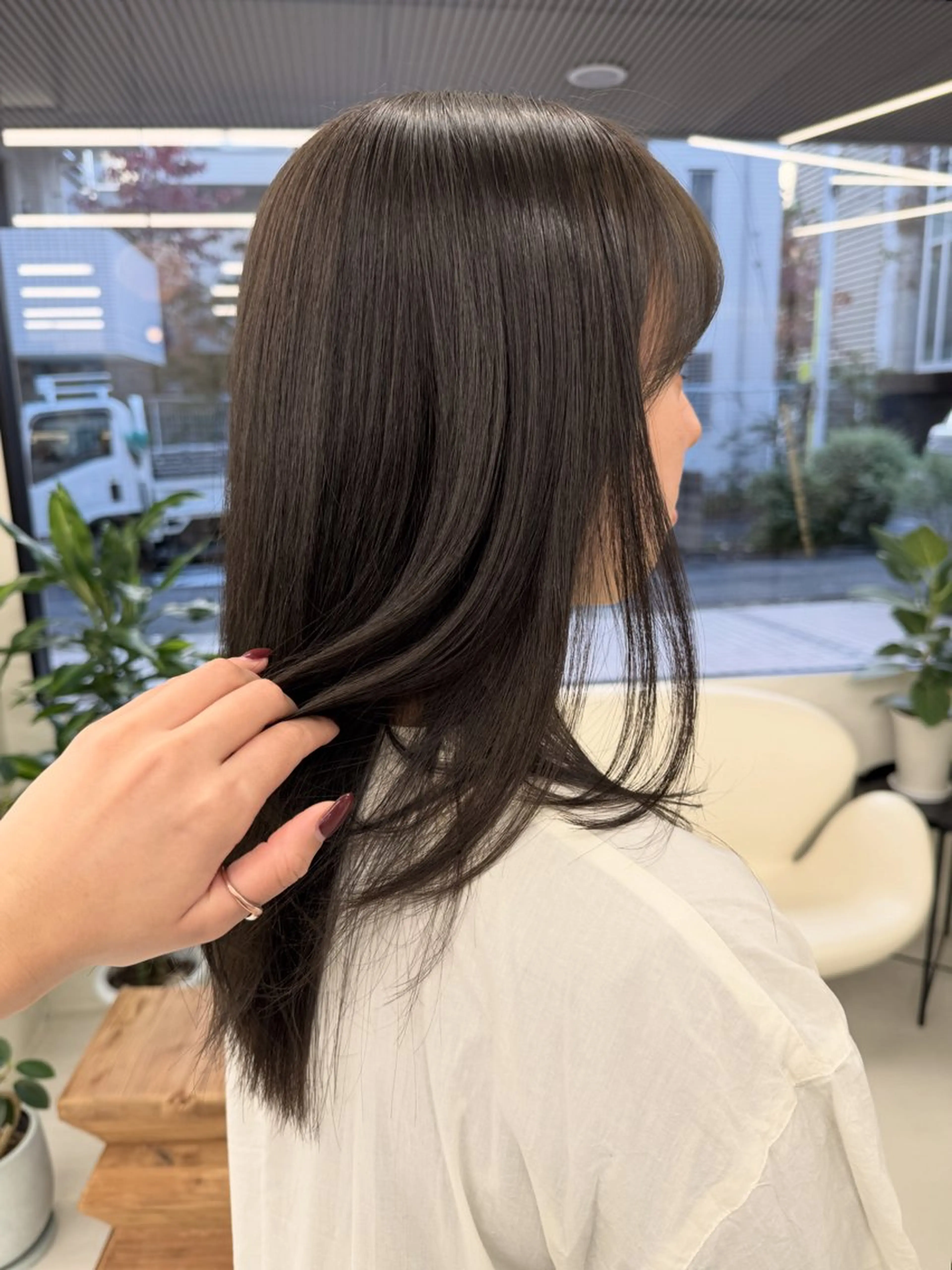 セミロング カラー カット ヘアカラー トリートメント 表参道🌿赤み消し カラー/チナツのヘアスタイル