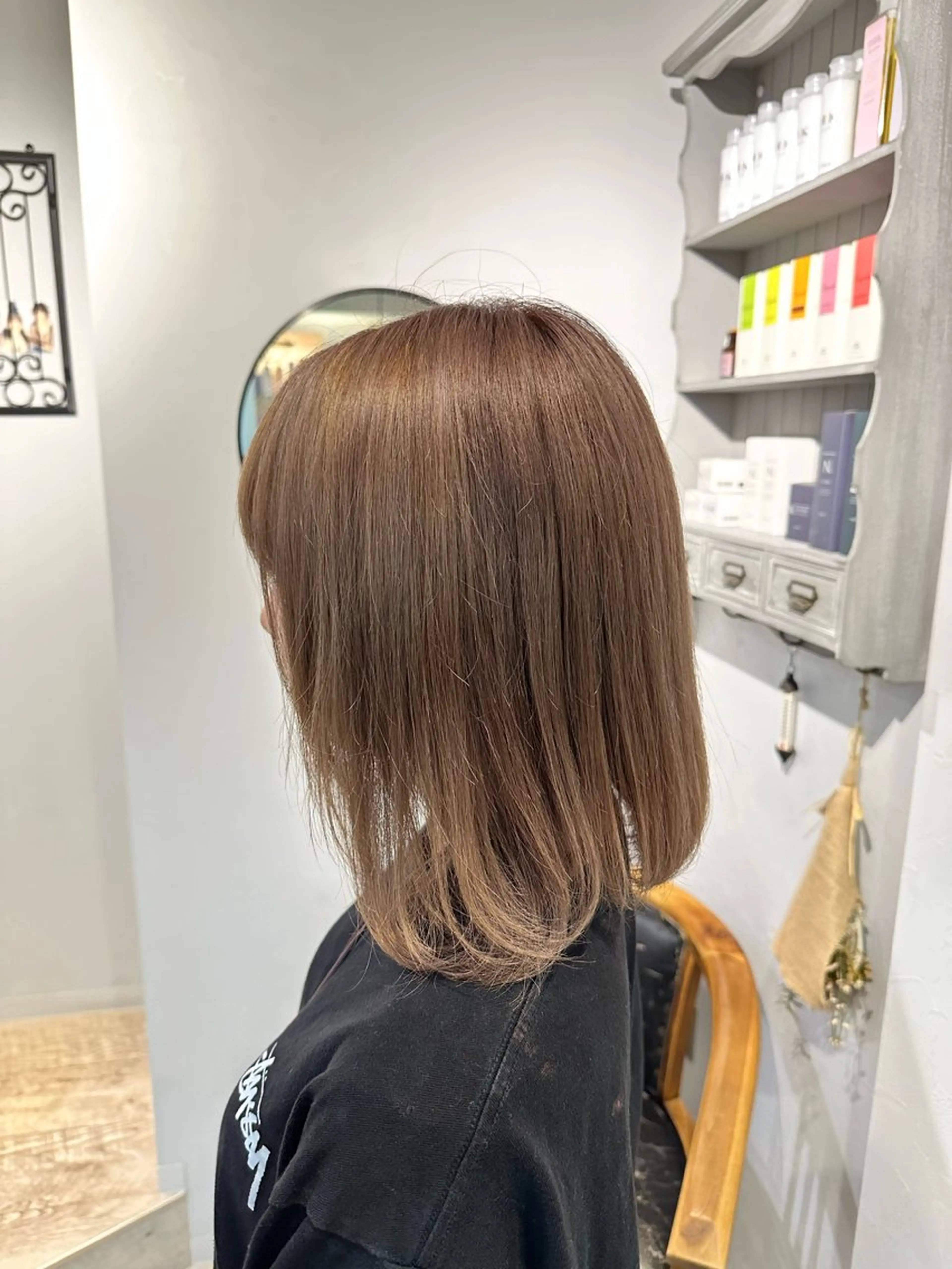 ミディアム カラー ベージュカラー オルソーヘアー所属・maco /カラー・縮毛矯正のヘアスタイル