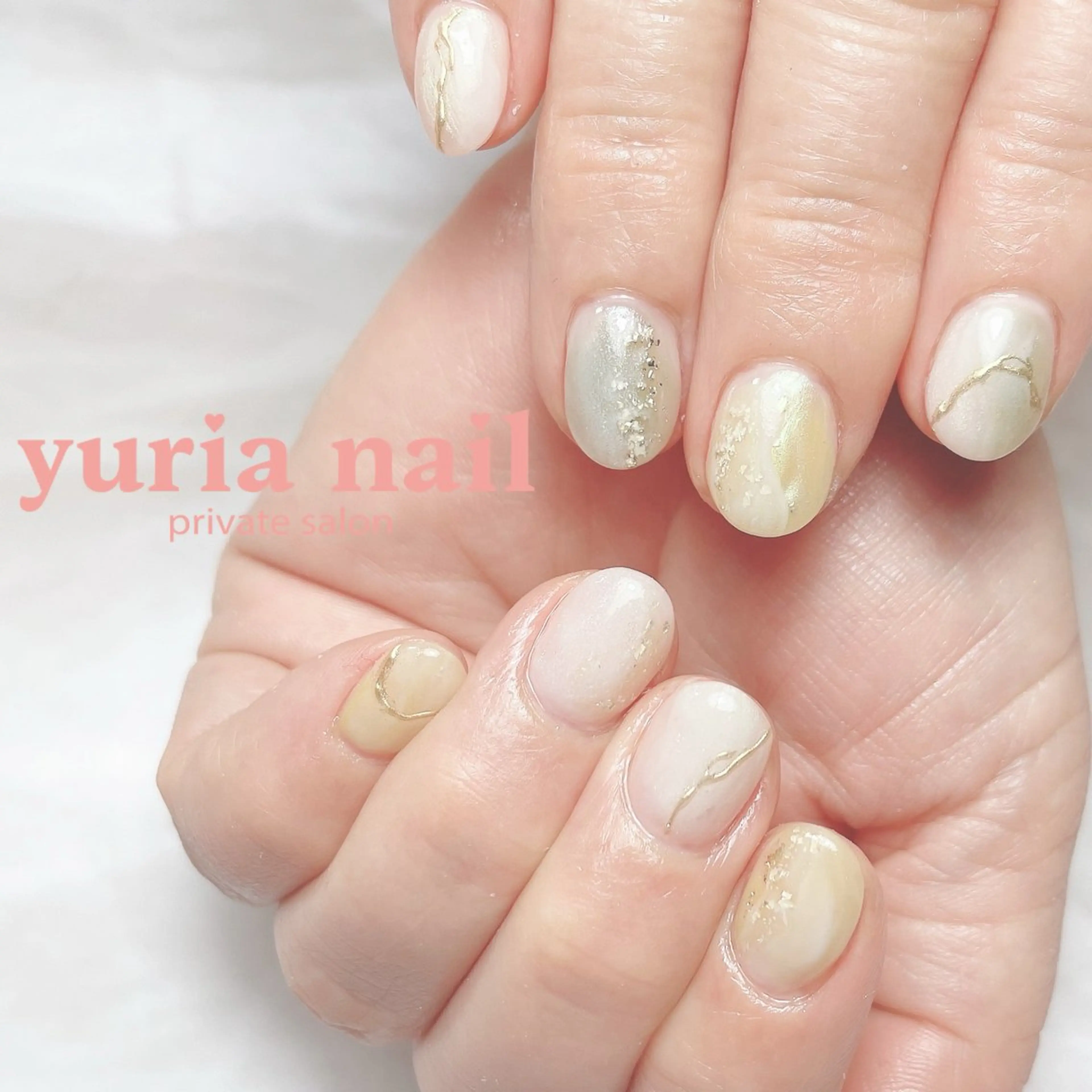 ネイル ジェルネイル ニュアンスネイル ピンク ハンドネイル 小林 ゆりあのネイルデザイン