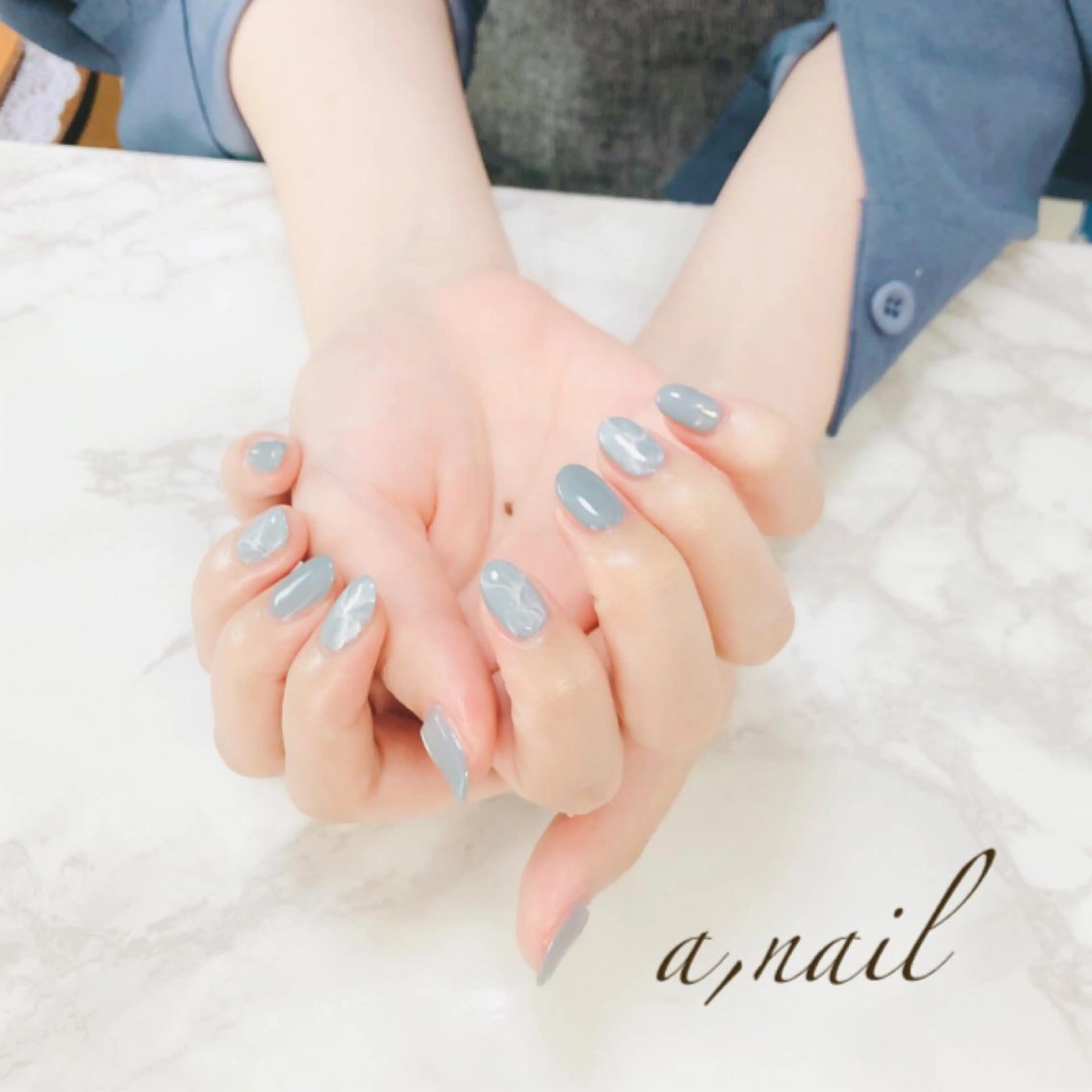 ネイル フットネイル ジェルネイル グラデーション 大理石ネイル(マーブル) オフィスネイル ハンドネイル ネイルサロン エーネイルのネイルデザイン