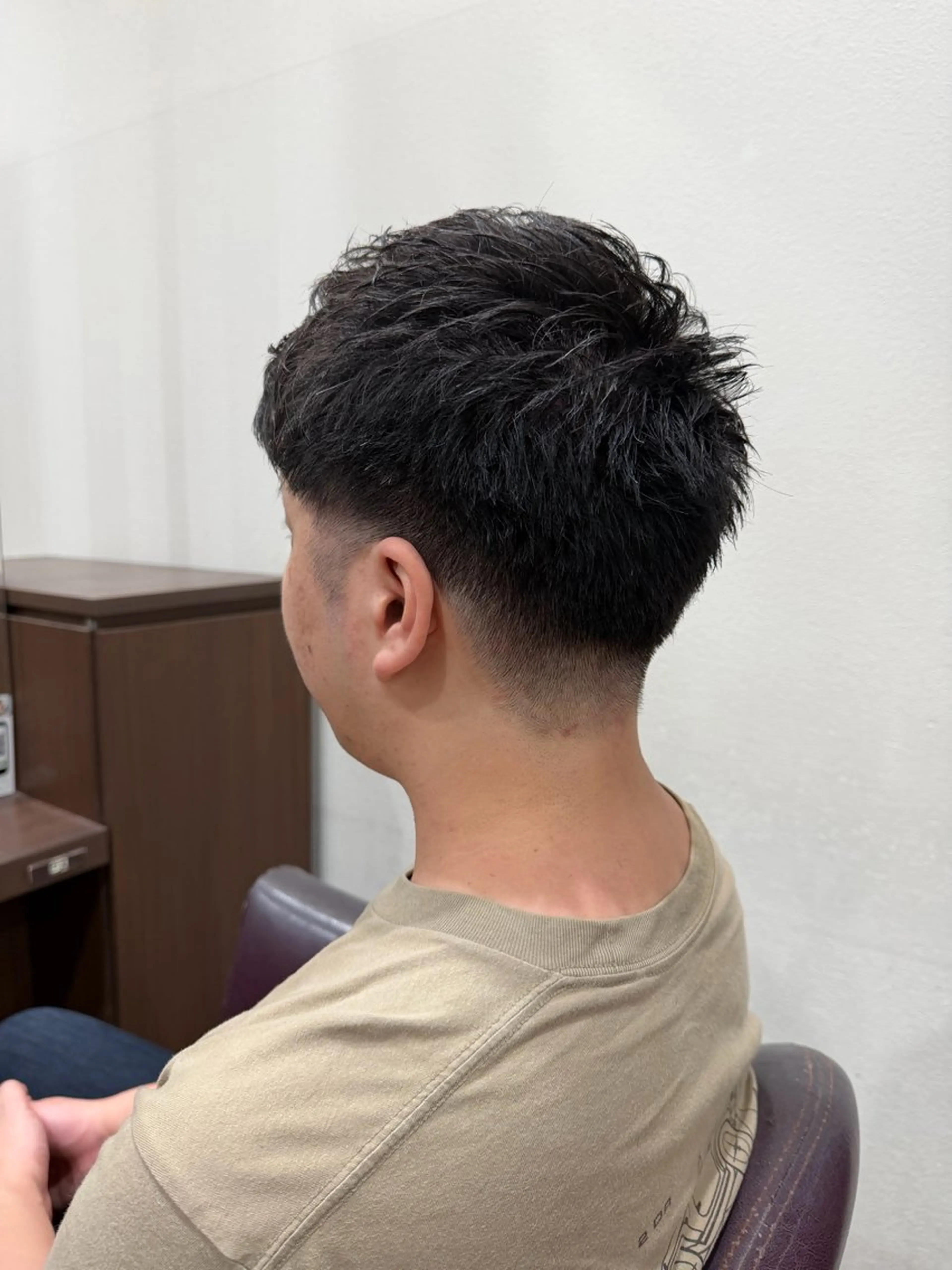 メンズ 刈り上げ メンズベリーショート カット 仲井 充のヘアスタイル