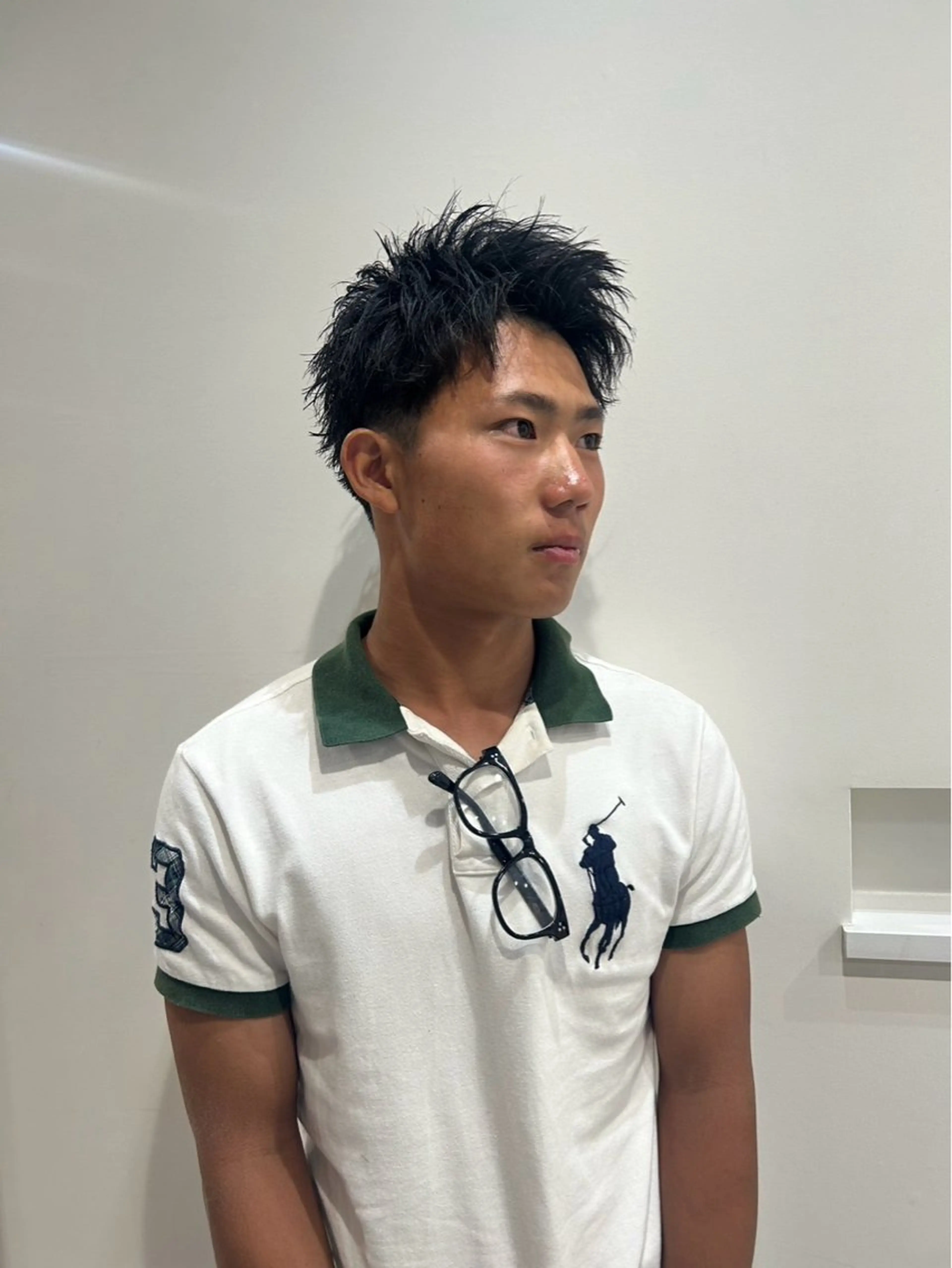 ショート メンズ アップバング カット 🔥メンズ特化美容師 💥小倉大和💥のヘアスタイル