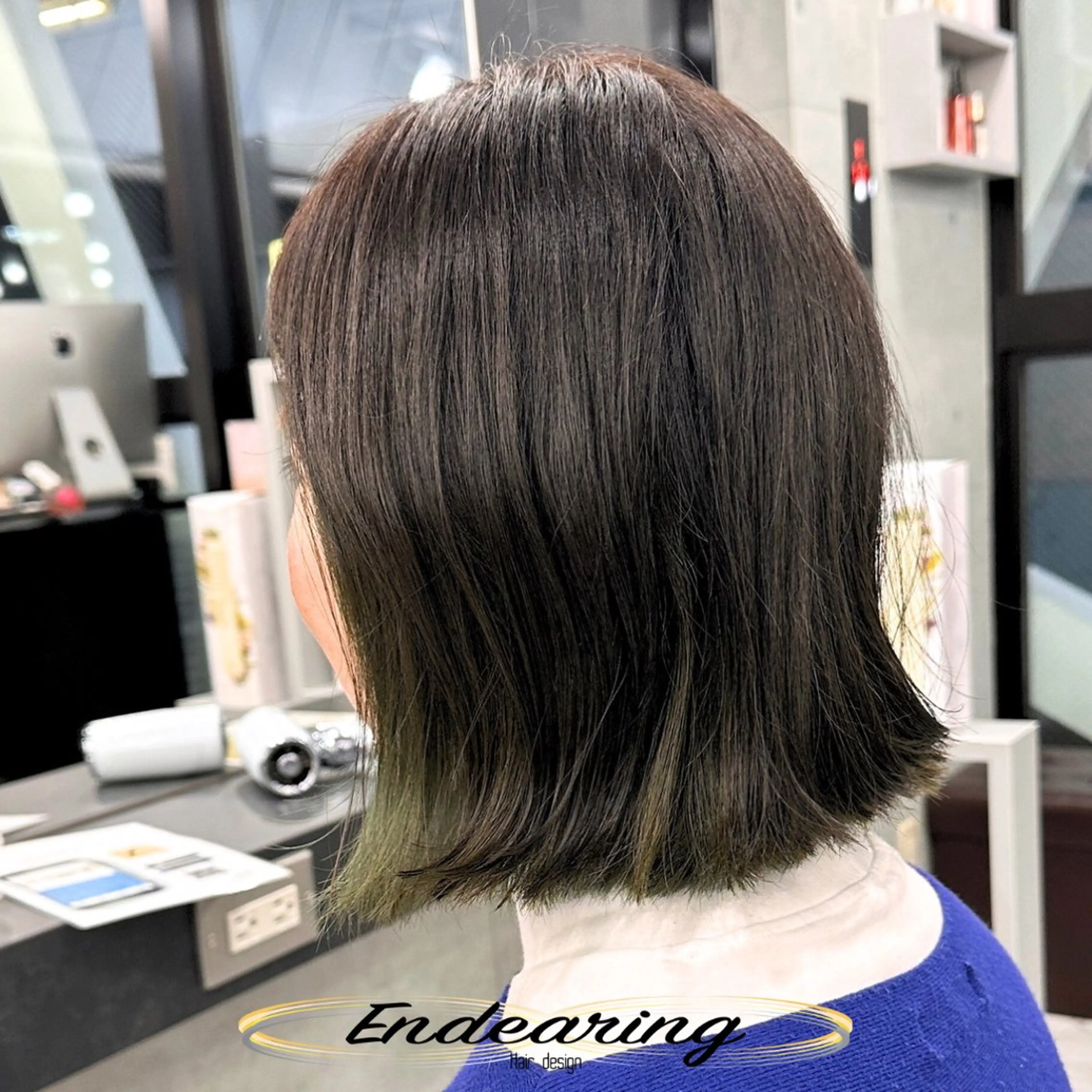 カラー 透明感カラー インナーカラー カット ヘアカラー Endearing 銀座/レイヤーカットのヘアスタイル