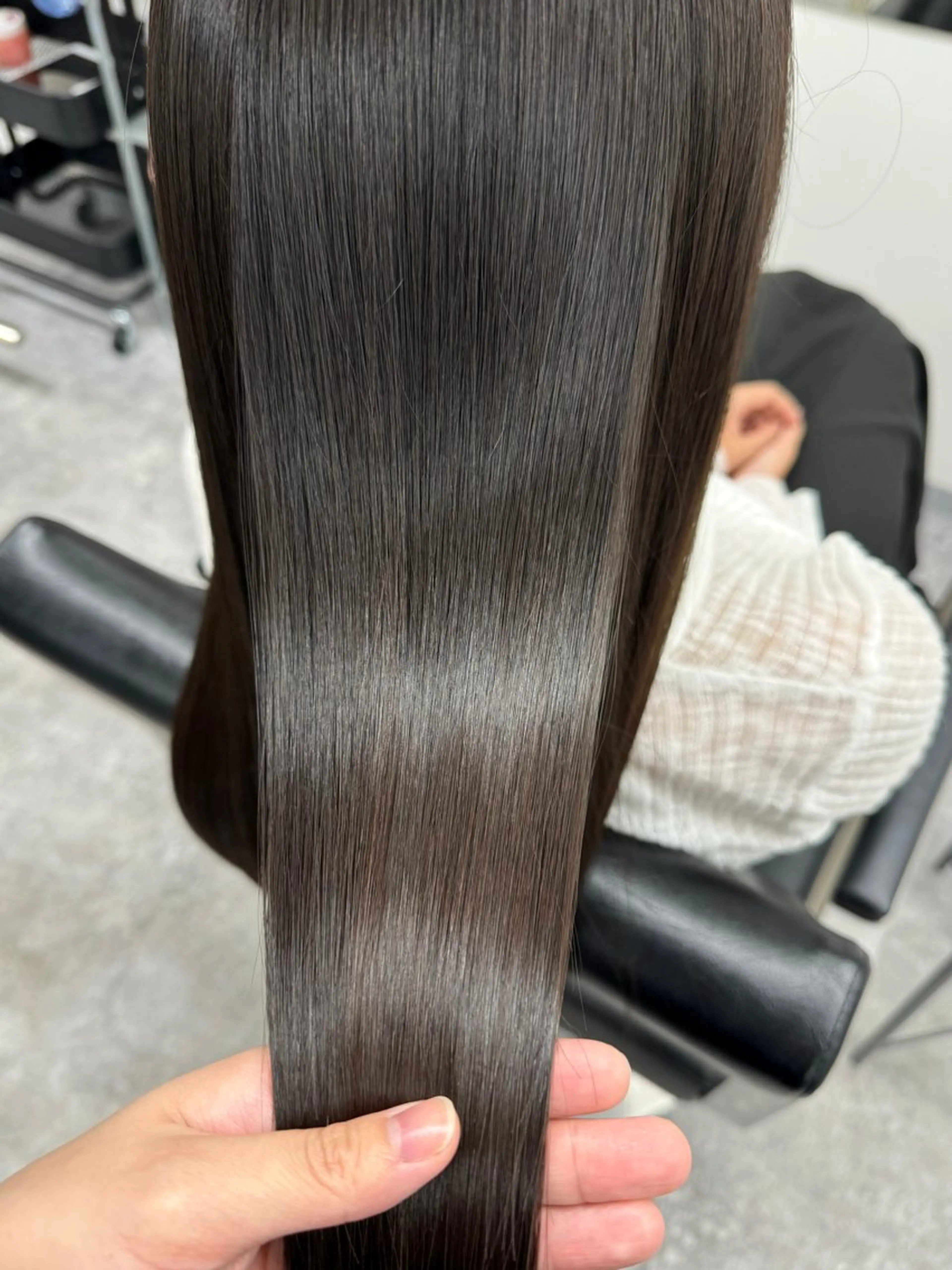 ロング 髪質改善 トリートメント 酸熱トリートメント 髪質改善メニュー 長井 美佐子のヘアスタイル