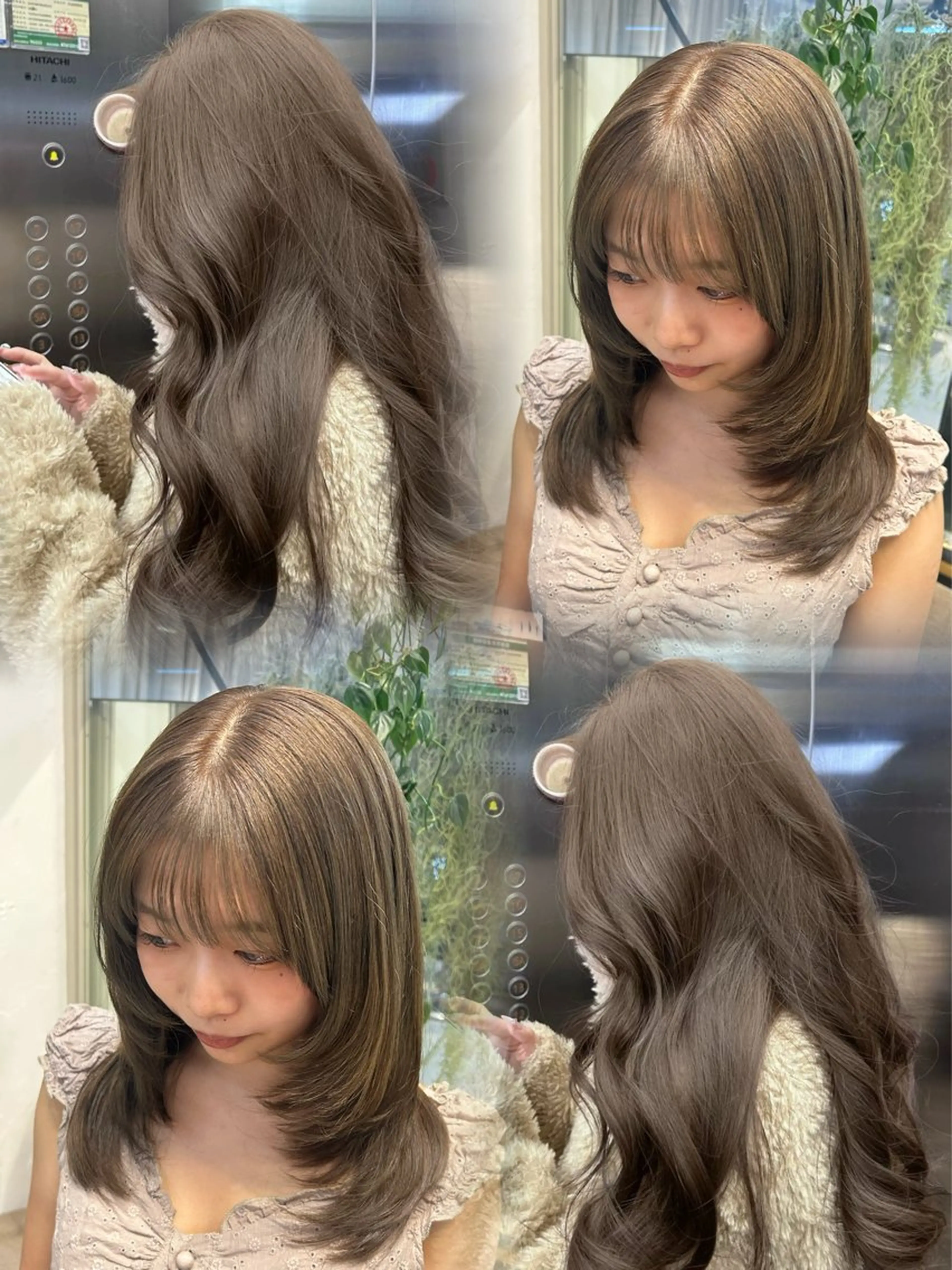 セミロング ヘアカラー トリートメント LOE所属・LOE Yuuka/42🩵のヘアスタイル