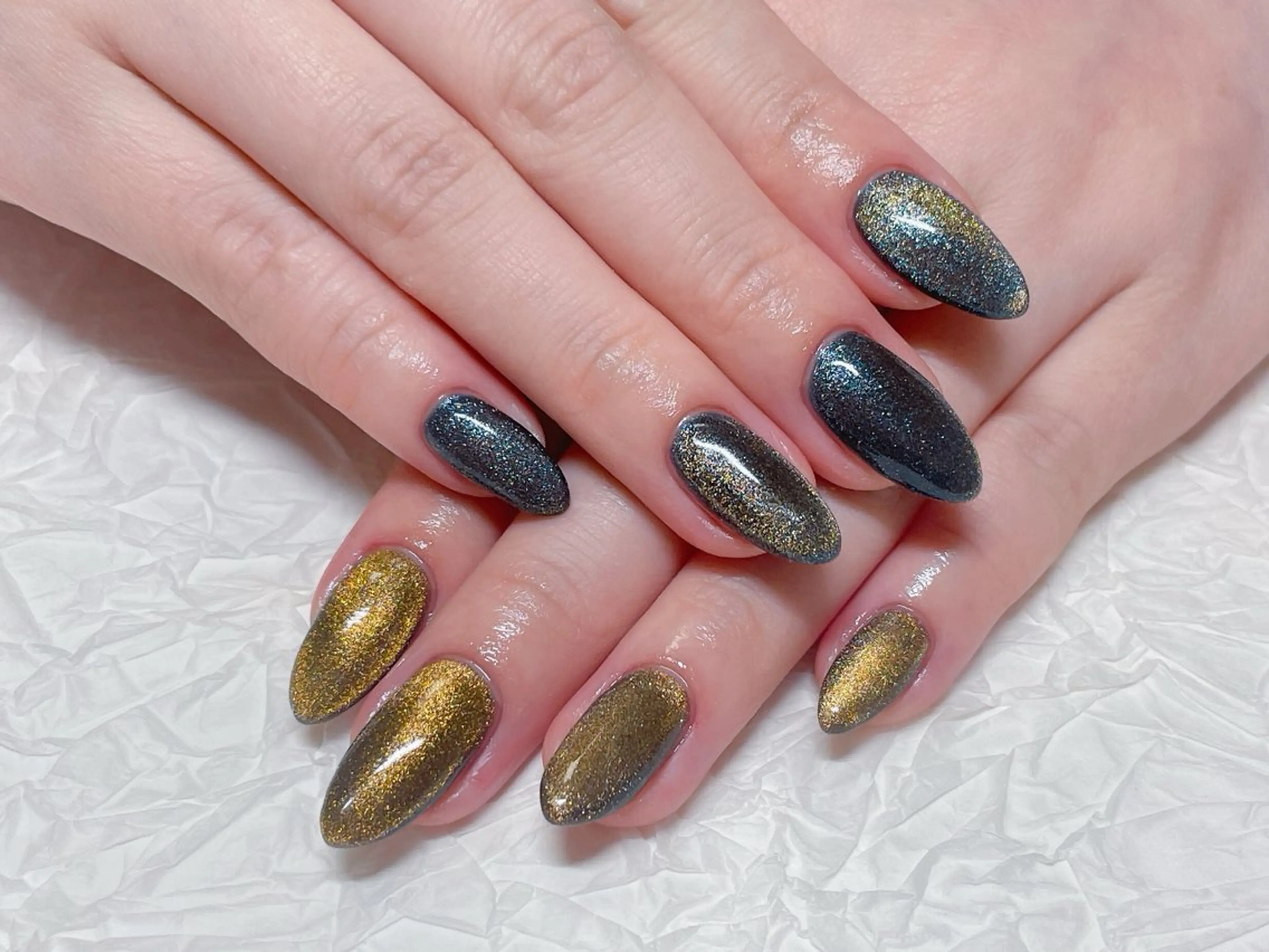 ネイル マグネットネイル ハンドネイル ハンドケア ゆ か_Nails💫のネイルデザイン