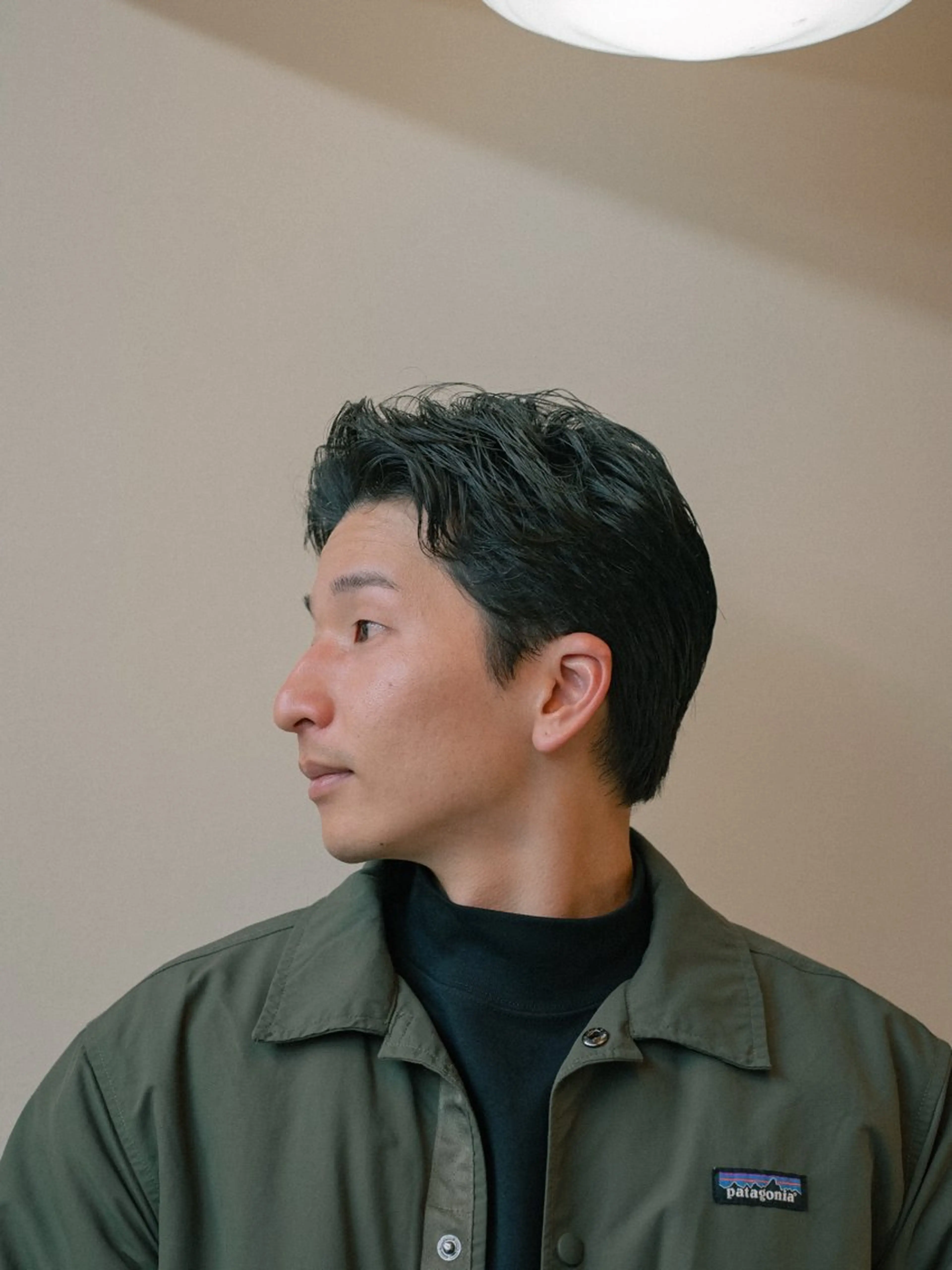 ショート カラー パーマ メンズ オールバック ショートヘア カット パーマ 🔗メンズサロン🔗 Kieのヘアスタイル