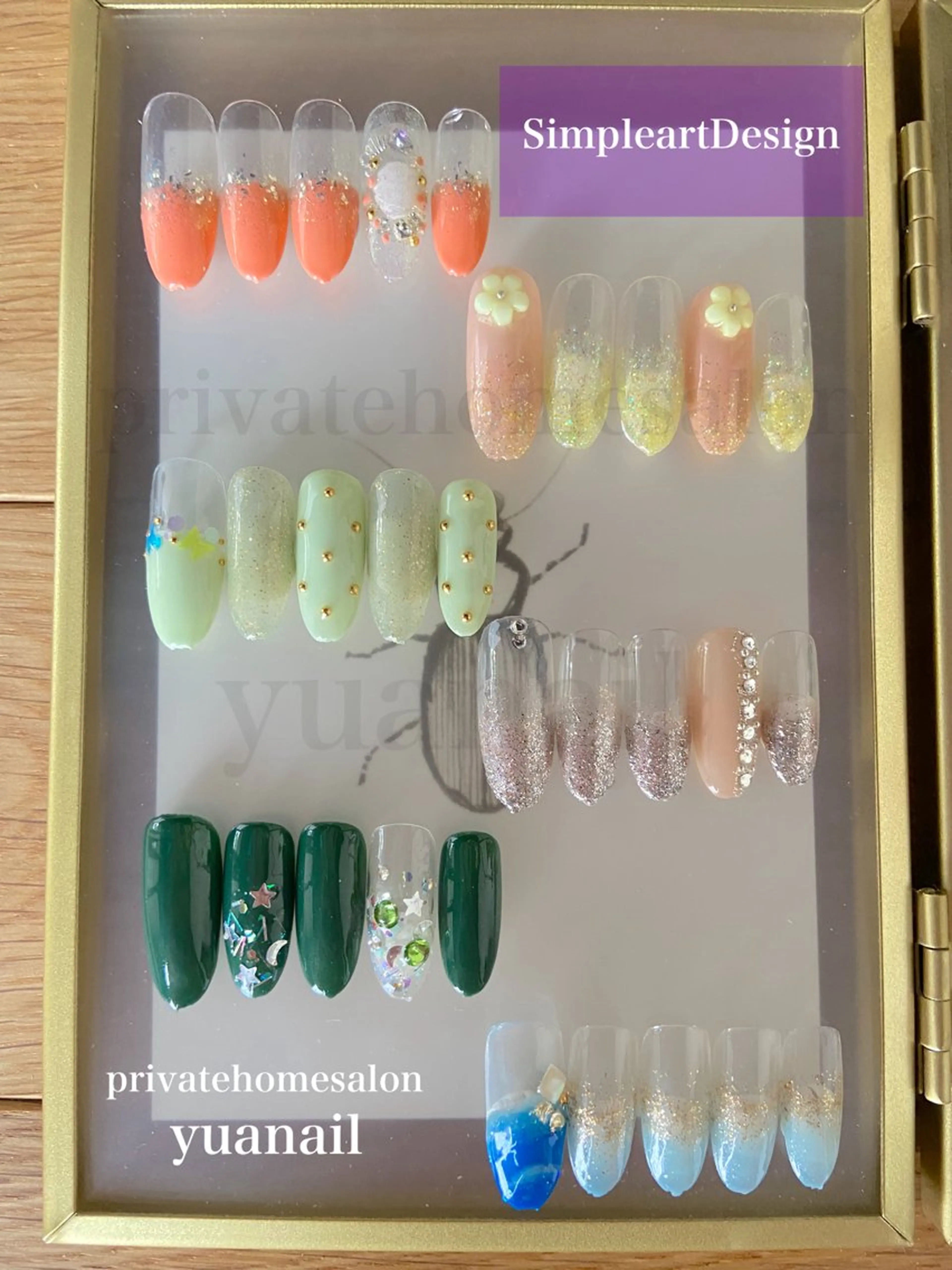 ネイル シンプルネイル YÜA NAILのネイルデザイン