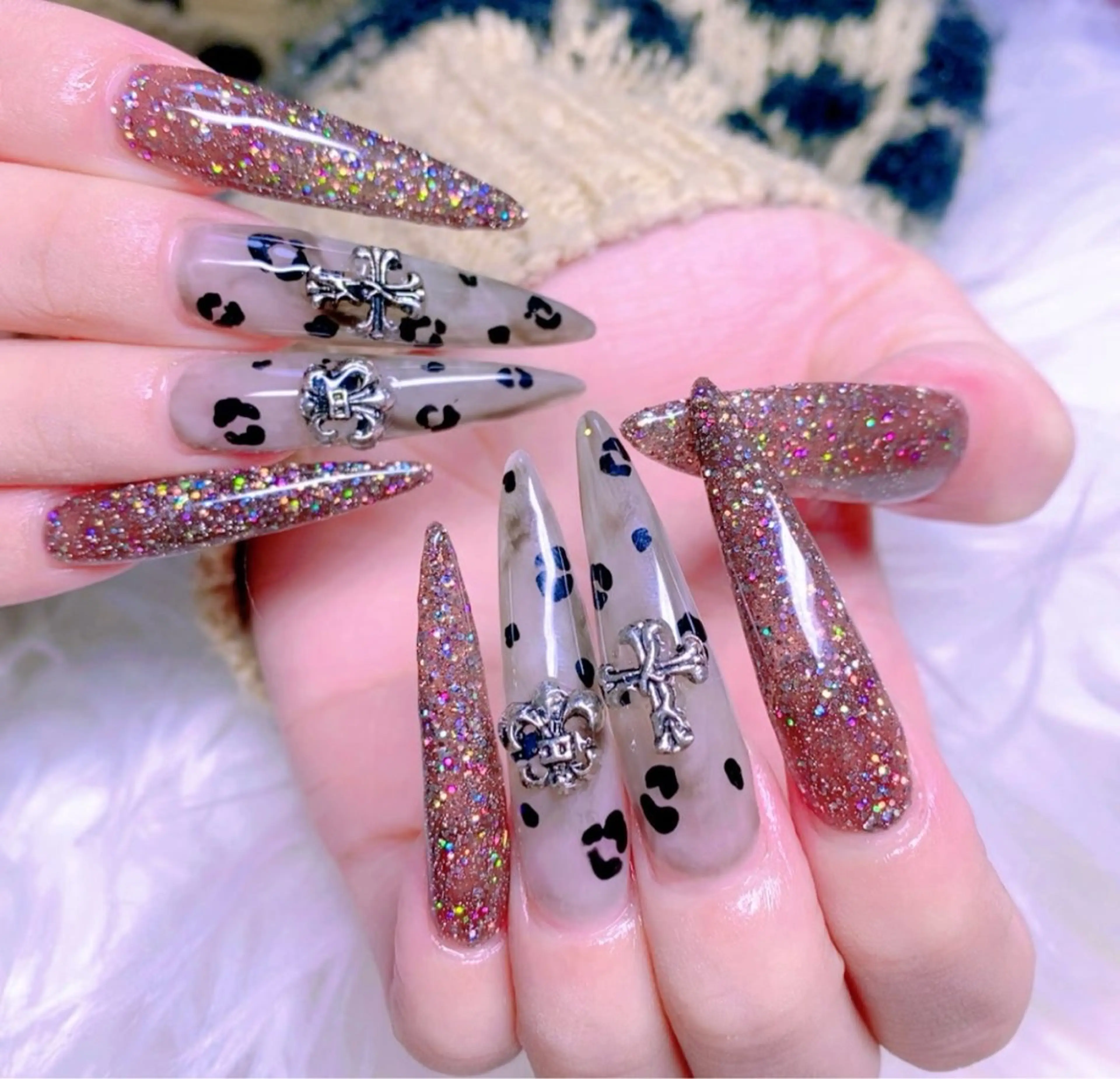 ネイル ロングネイル スーパーロングネイル ハンドネイル ╹◡╹Mimoミモ Eye&Nailのマツエク・マツパデザイン