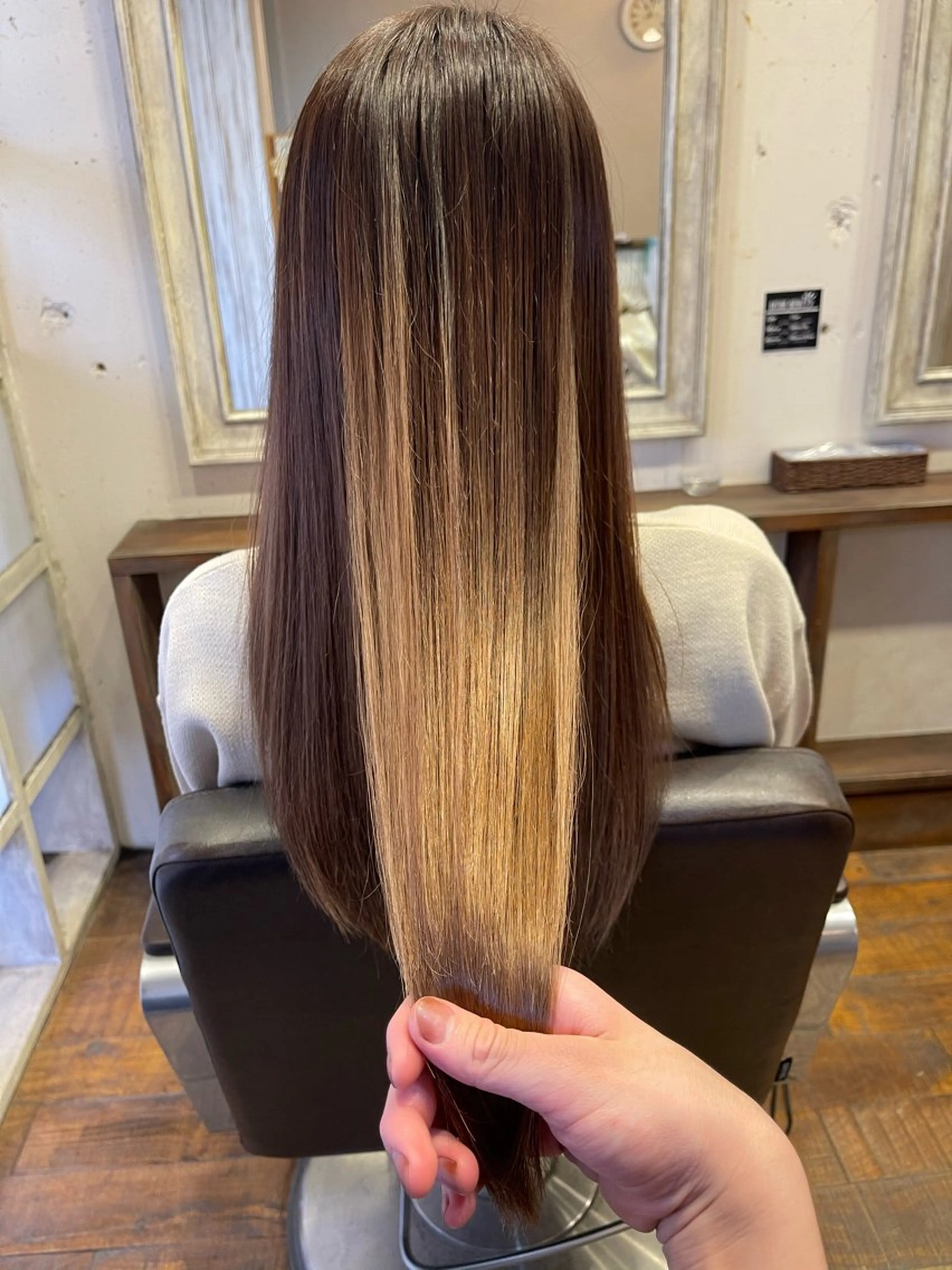 ロング カラー ヘアカラー トリートメント エクステ/カラー 髪質改善/トミタのヘアスタイル