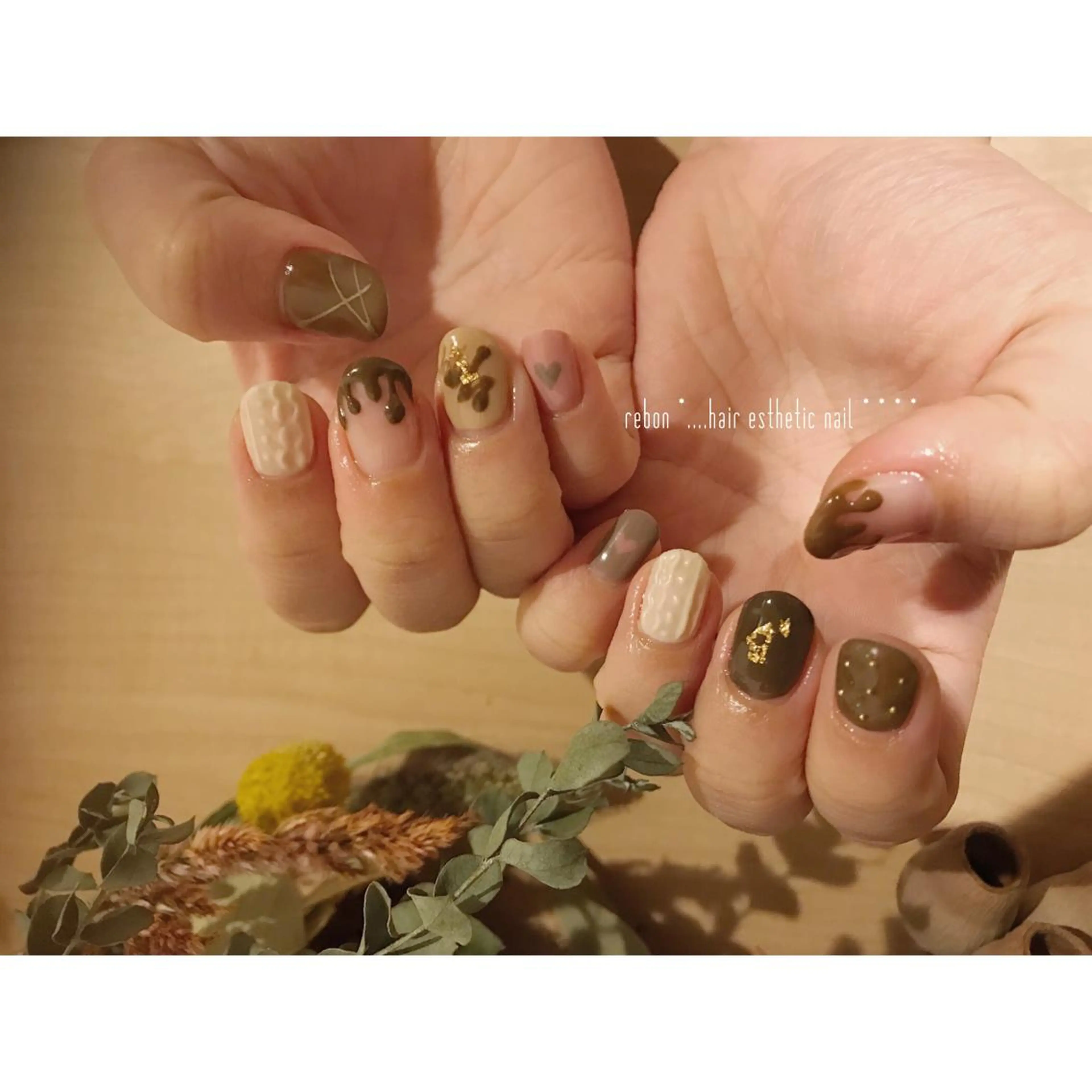 ネイル ハンドネイル フットネイル rebon＊ natsukiのネイルデザイン