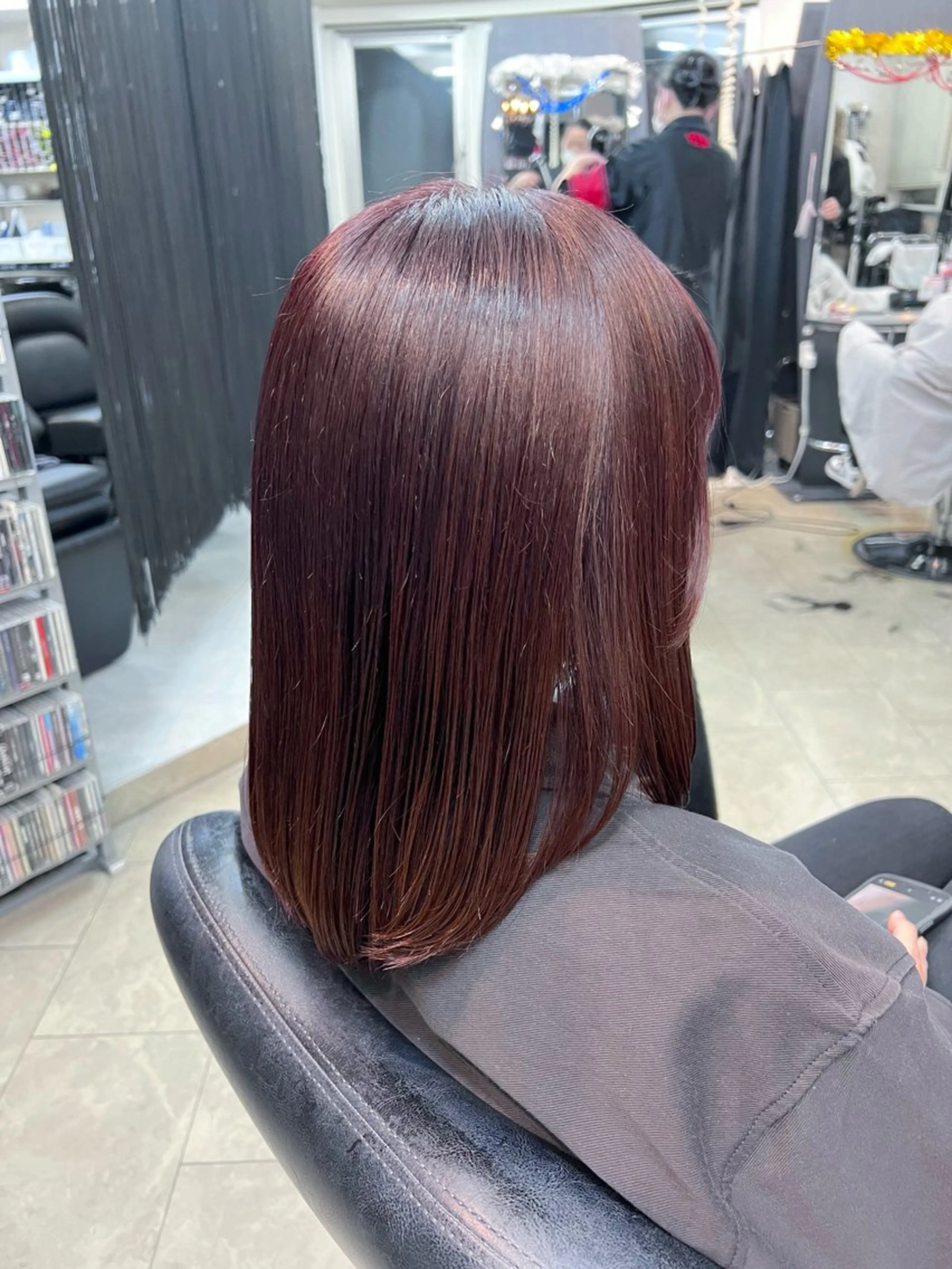カラー ブラウンカラー マロンブラウン ヘアカラー トリートメント V系ウルフ/ホワイト ブリーチ/🐺Rinのヘアスタイル