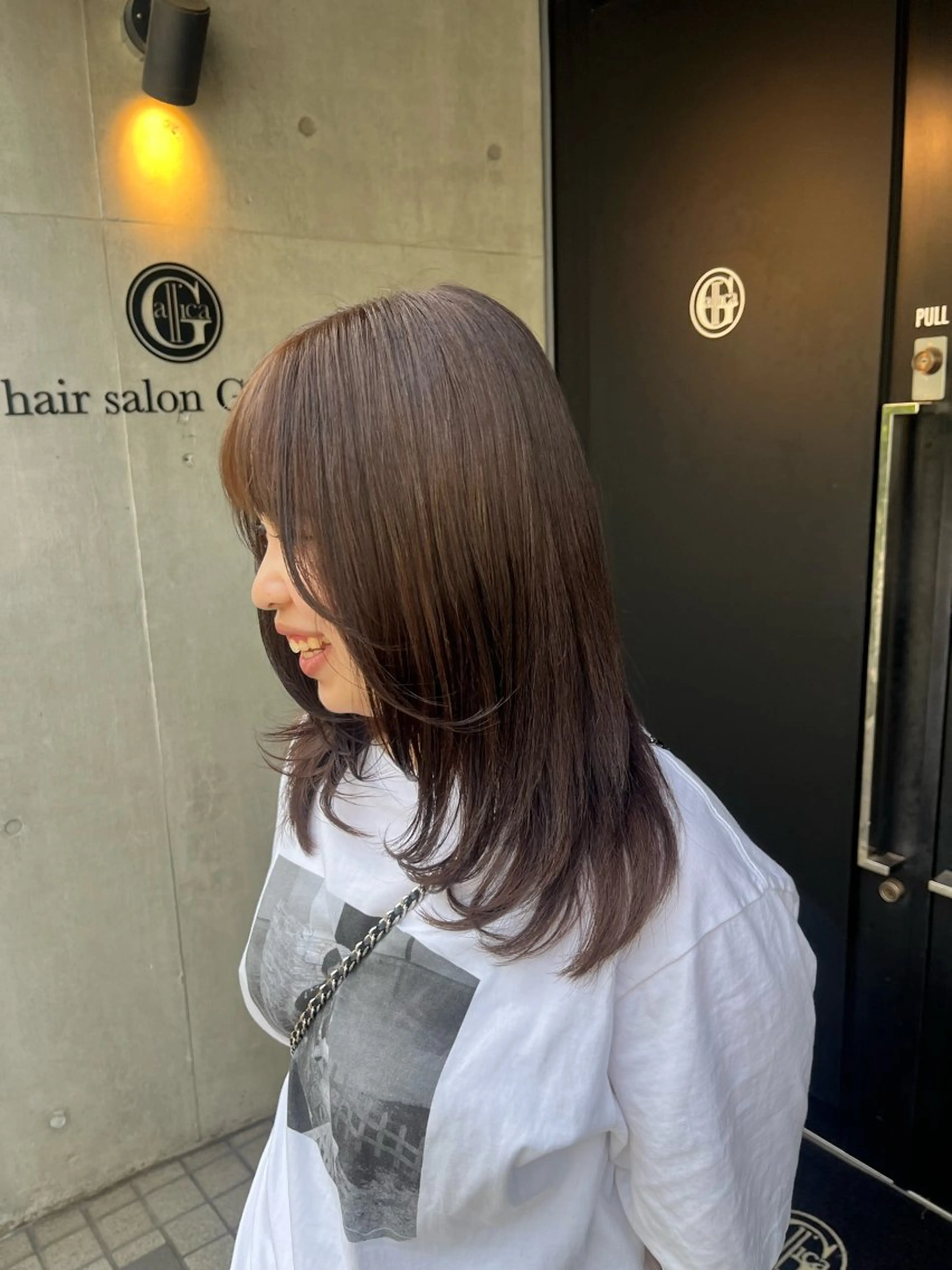 ミディアム カラー カット ヘアカラー トリートメント ナミ🩶暗髪/暖色 ❤️/透明感/縮毛のヘアスタイル
