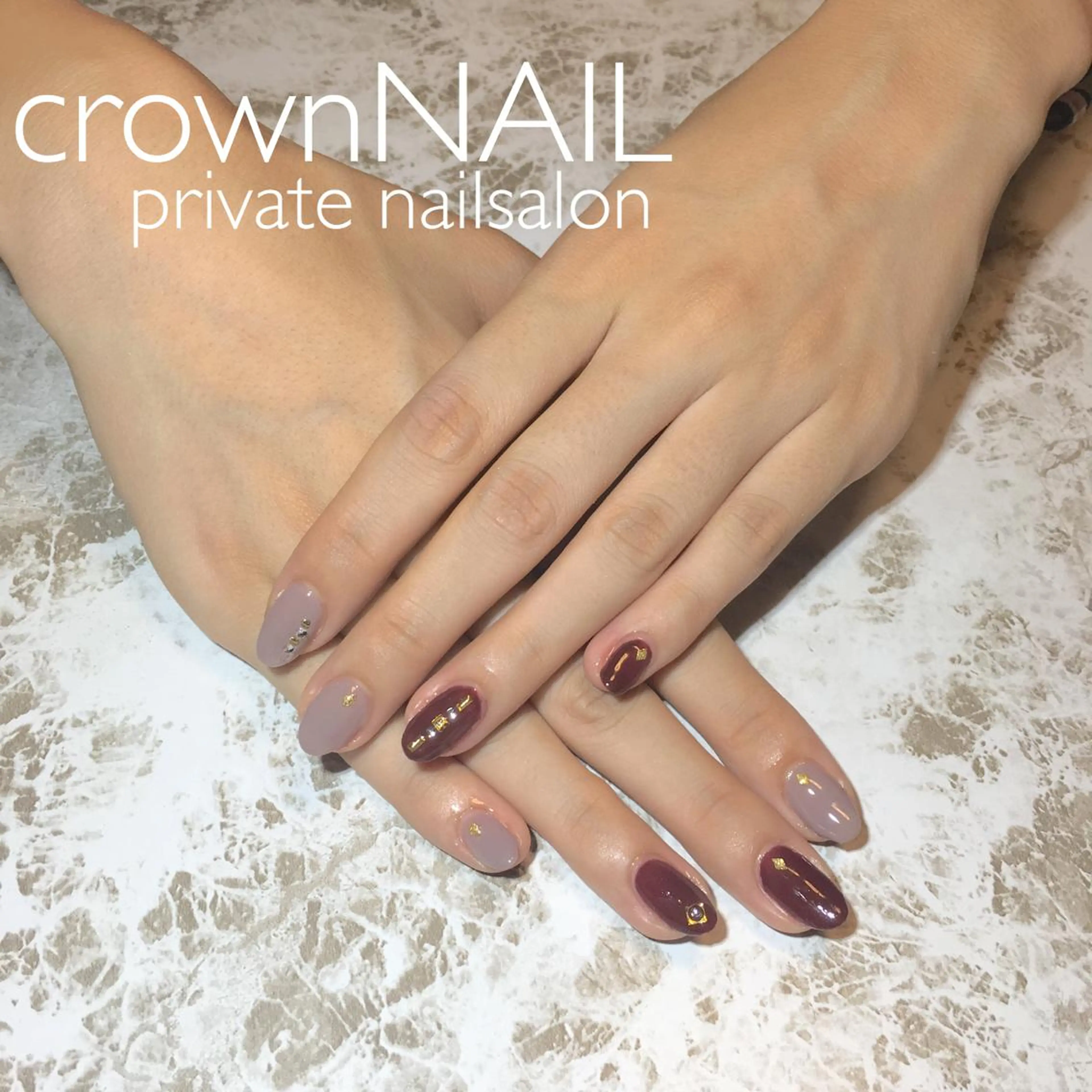 ネイル ジェルネイル ワンカラーネイル パラジェル シンプルネイル ストーンネイル ensowa✱laf NAILのネイルデザイン